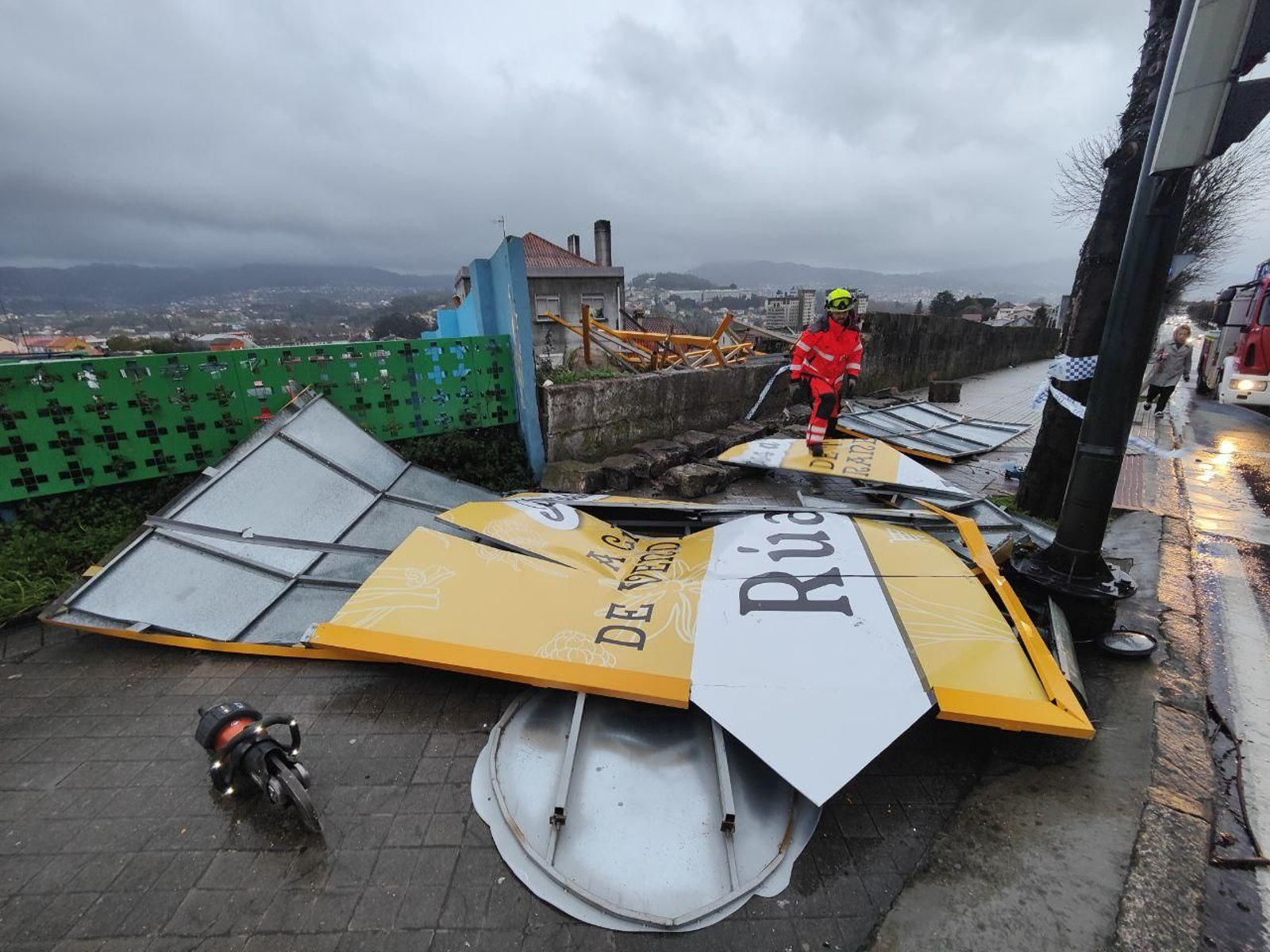 GALERÍA | Los estragos de la borrasca Herminia en Vigo