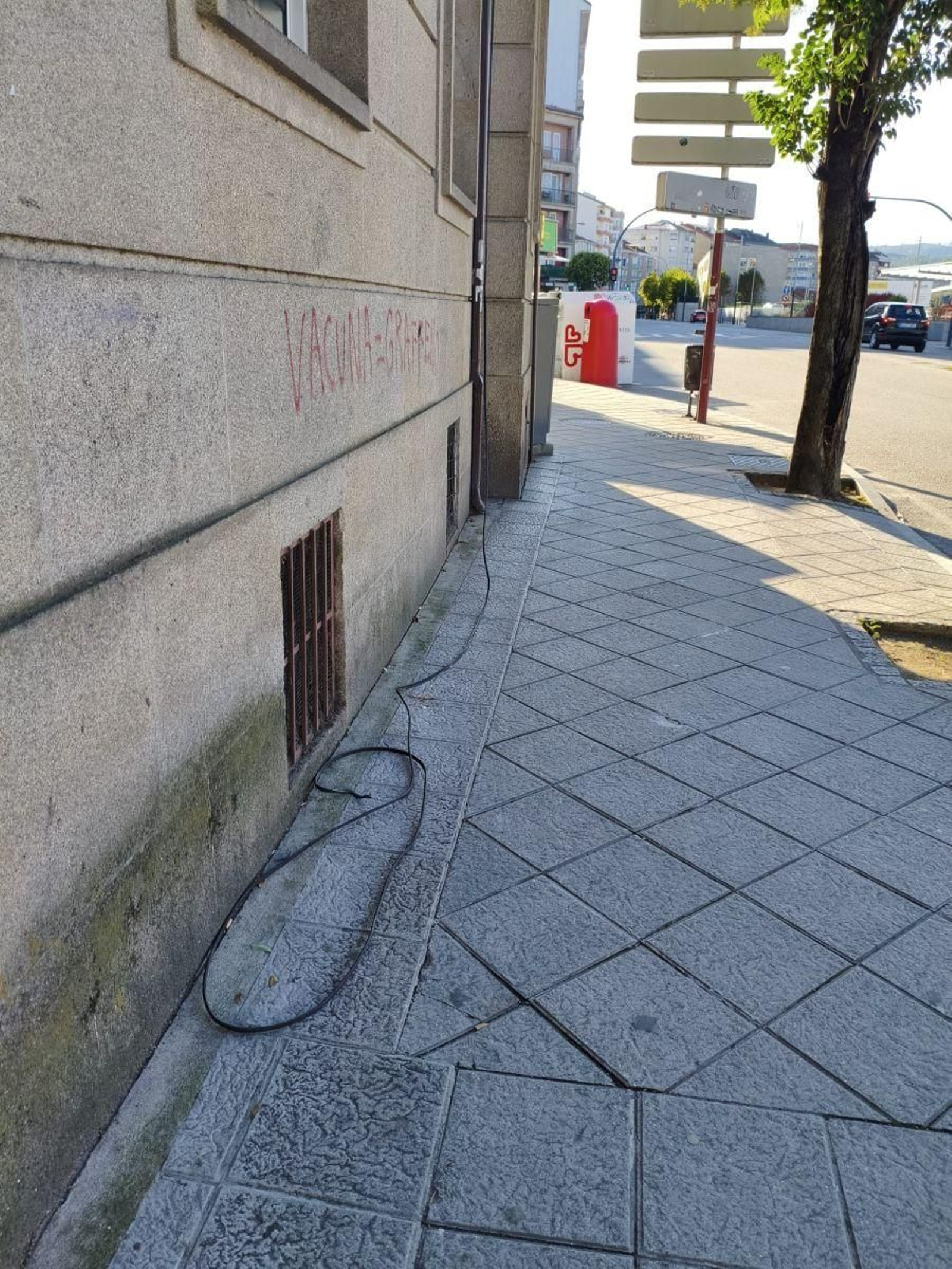 Cable cortado en As Caldas