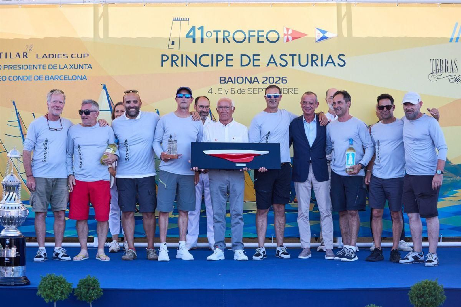 La tripulación del “Nortemar Peperetes”, que conquistó la división ORC 3 y la general de cruceros.