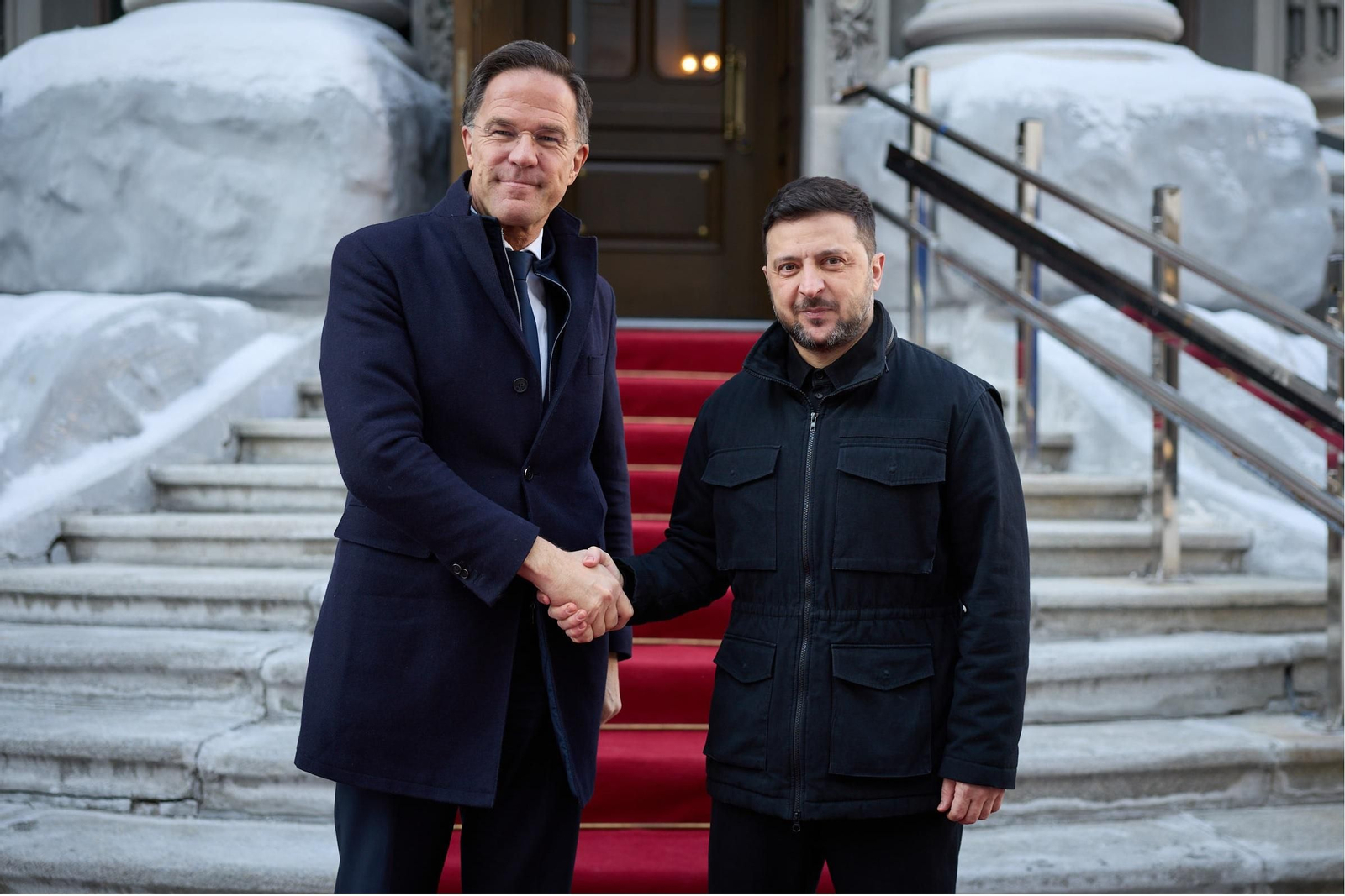 Rutte y Zelenski en Kiev