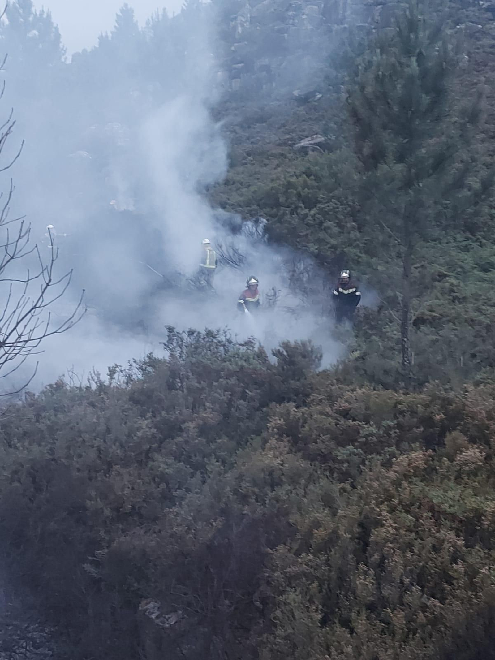 Incendio en Riocaldo (Xurés)