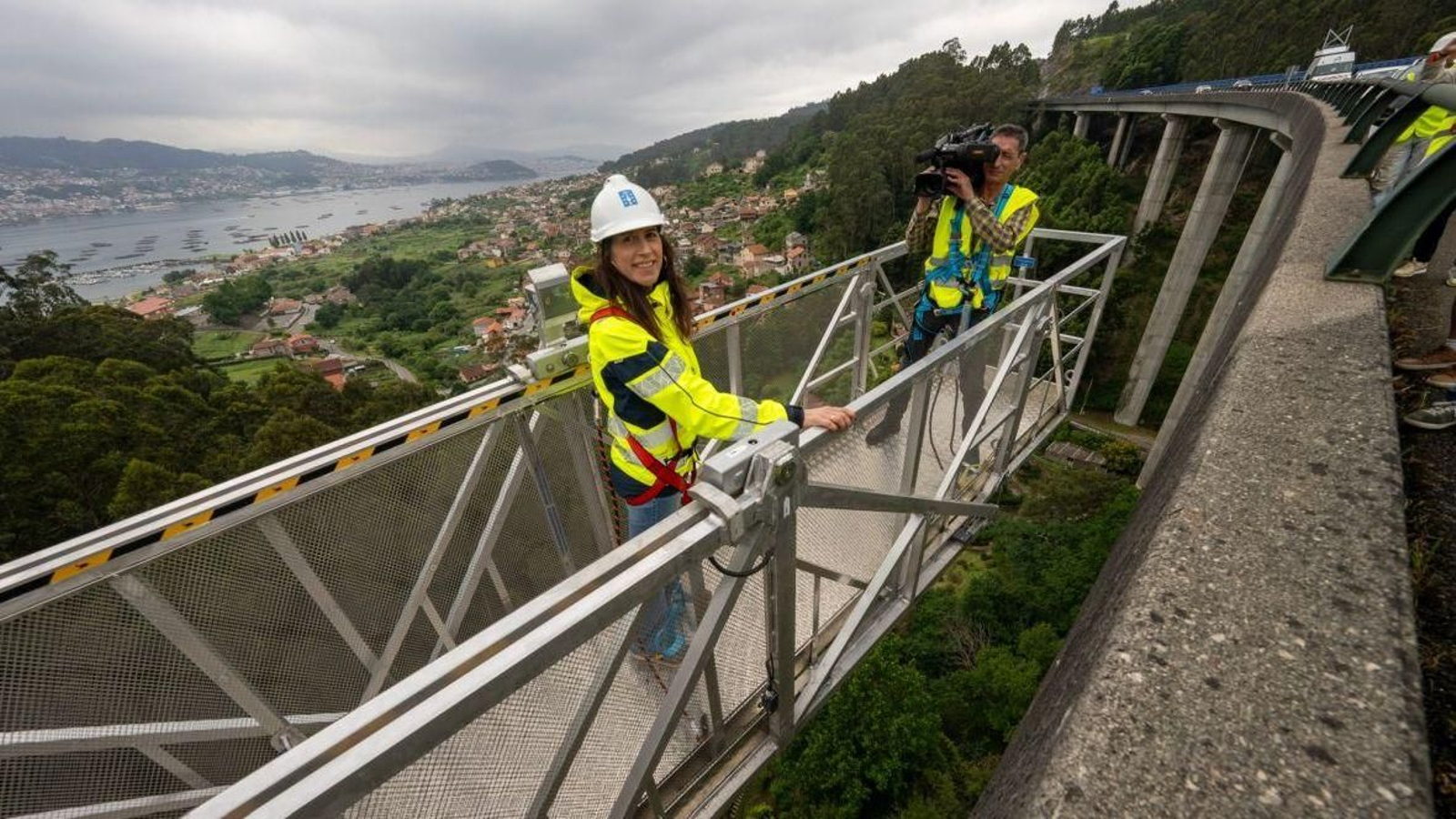 Allegue en la visita de ayer a Moaña para comprobar los trabajos de mejora.