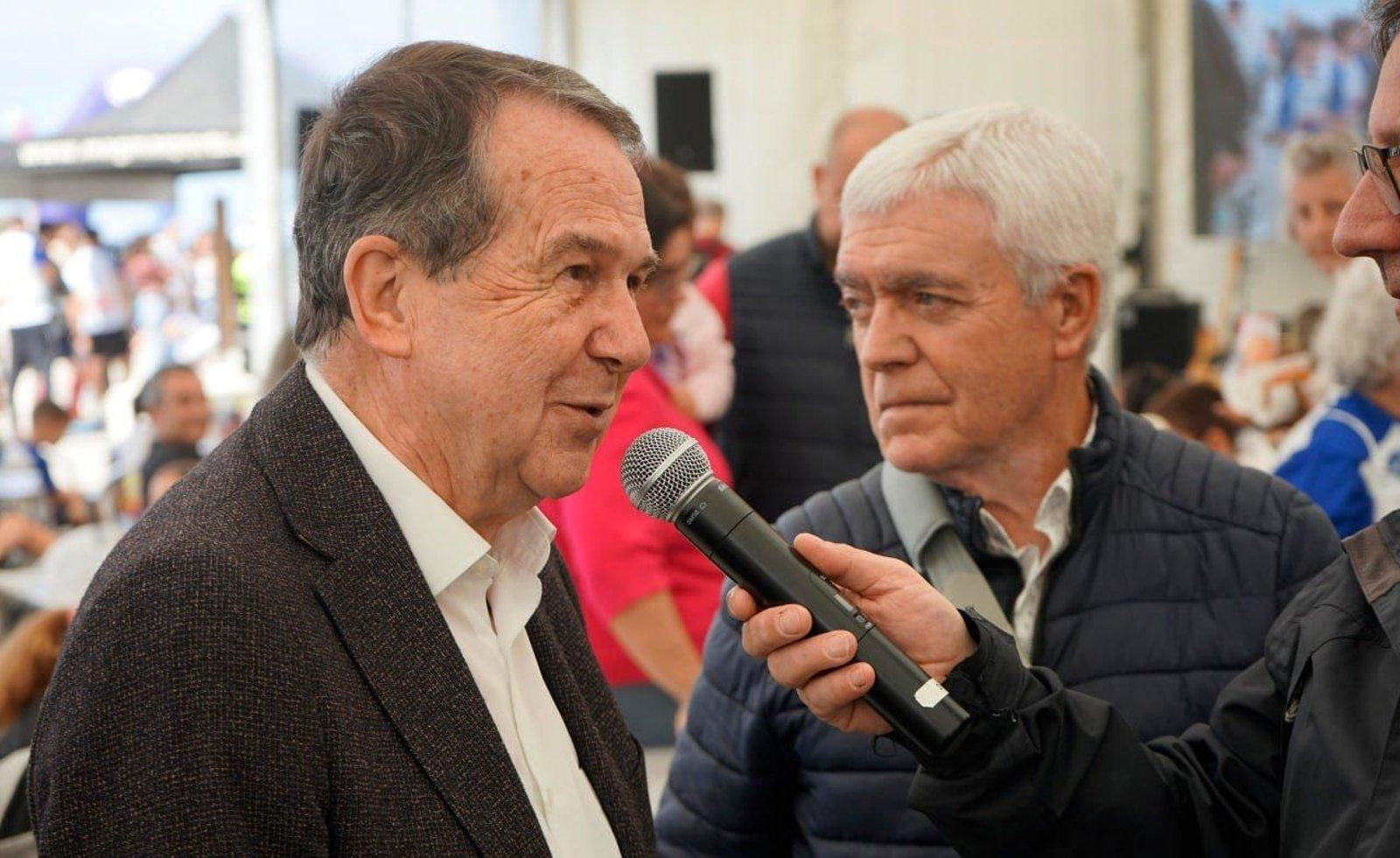 Abel Caballero en la Carrera Praia de Samil.
