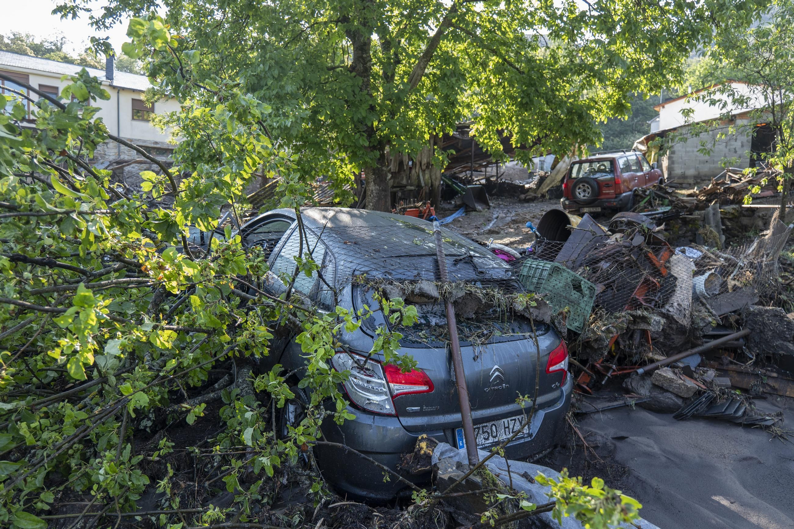 Galería | A Bouza, en Viana, zona cero de la destrucción en la provincia de Ourense por las lluvias torrenciales