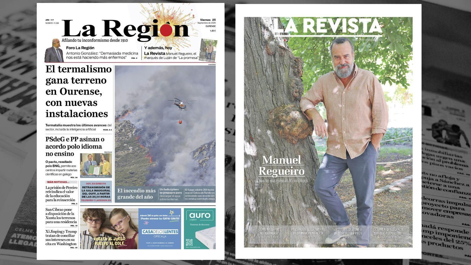 Los titulares de La Región de este viernes, 25 de septiembre