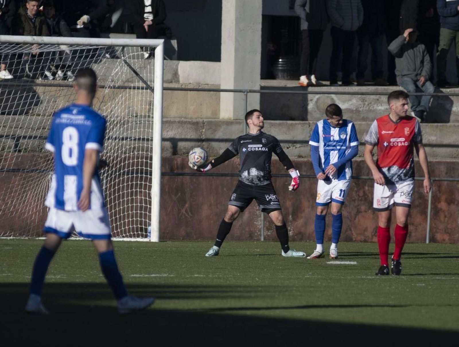 El guardameta Marcio, en un partido disputado en O Marco.