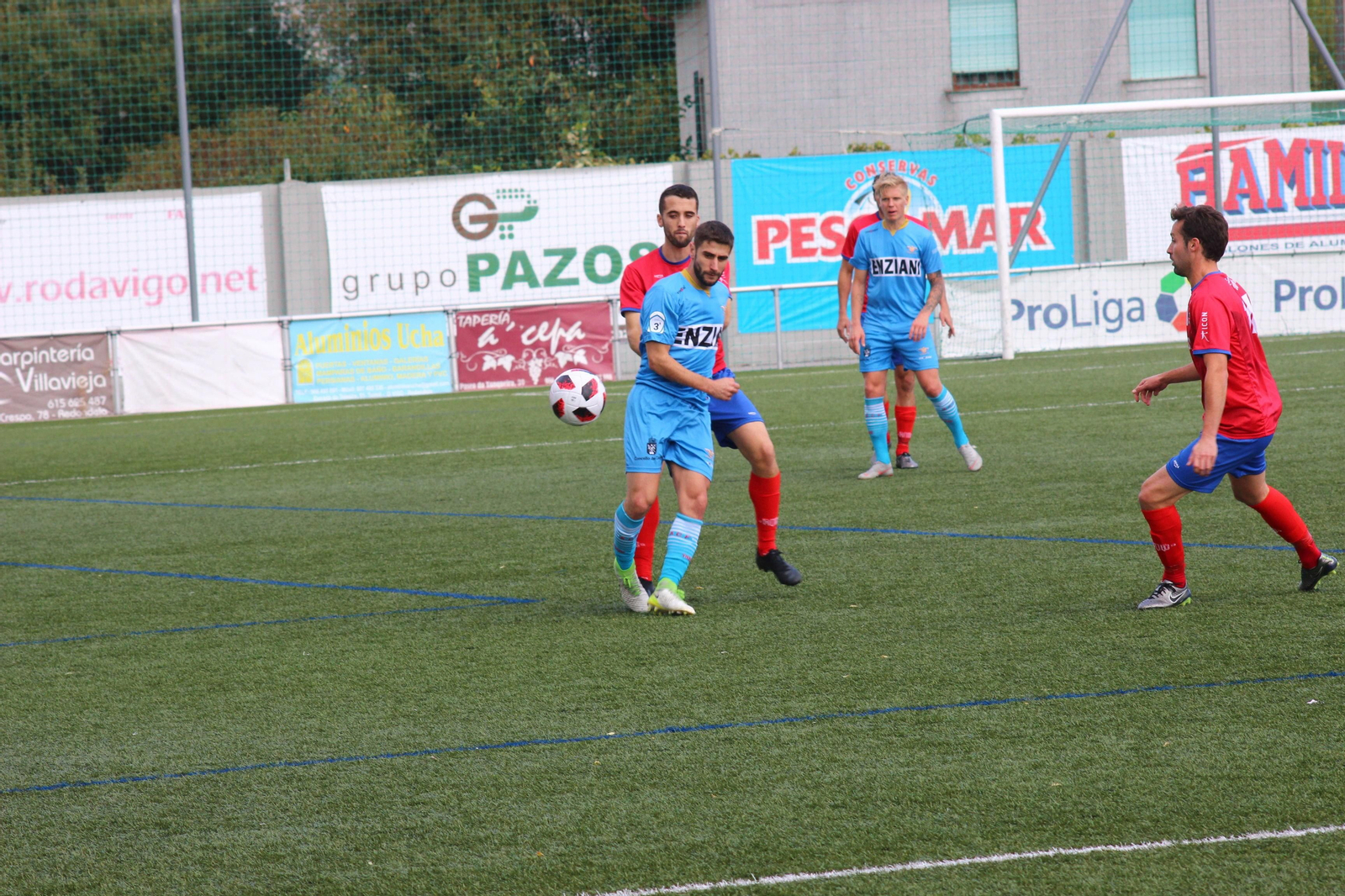 Mauro, que marcó el gol del Alondras, en un partido anterior.