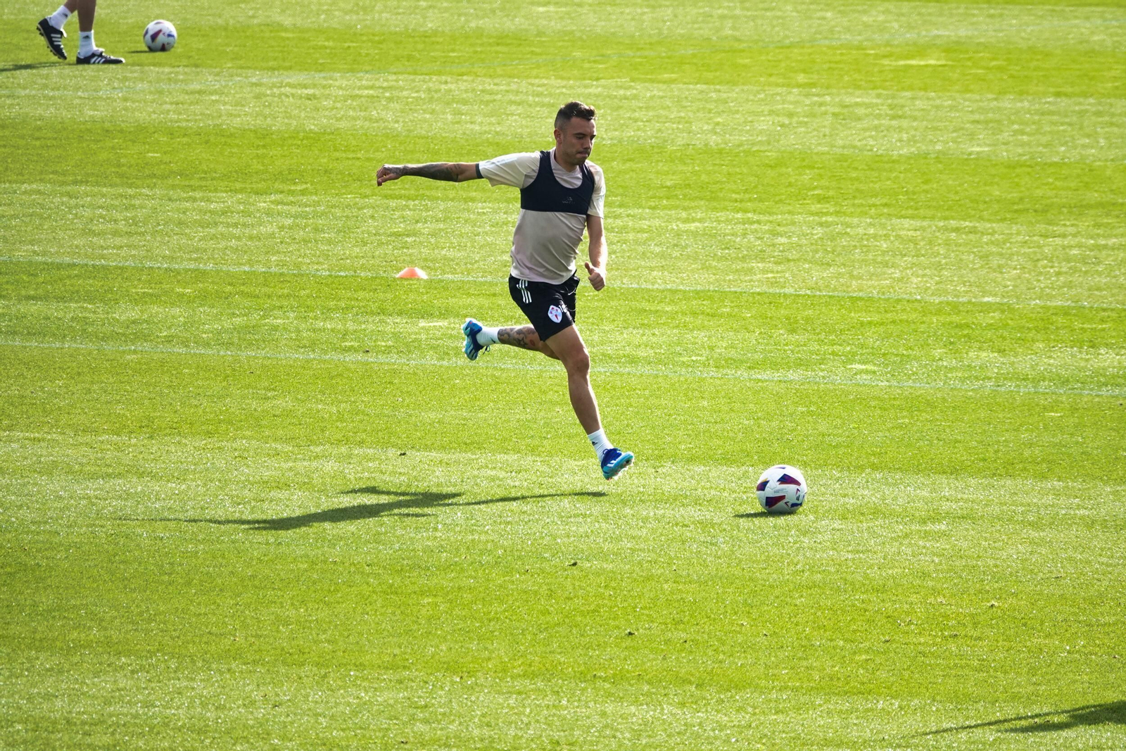 Entrenamiento del Celta en Mos.