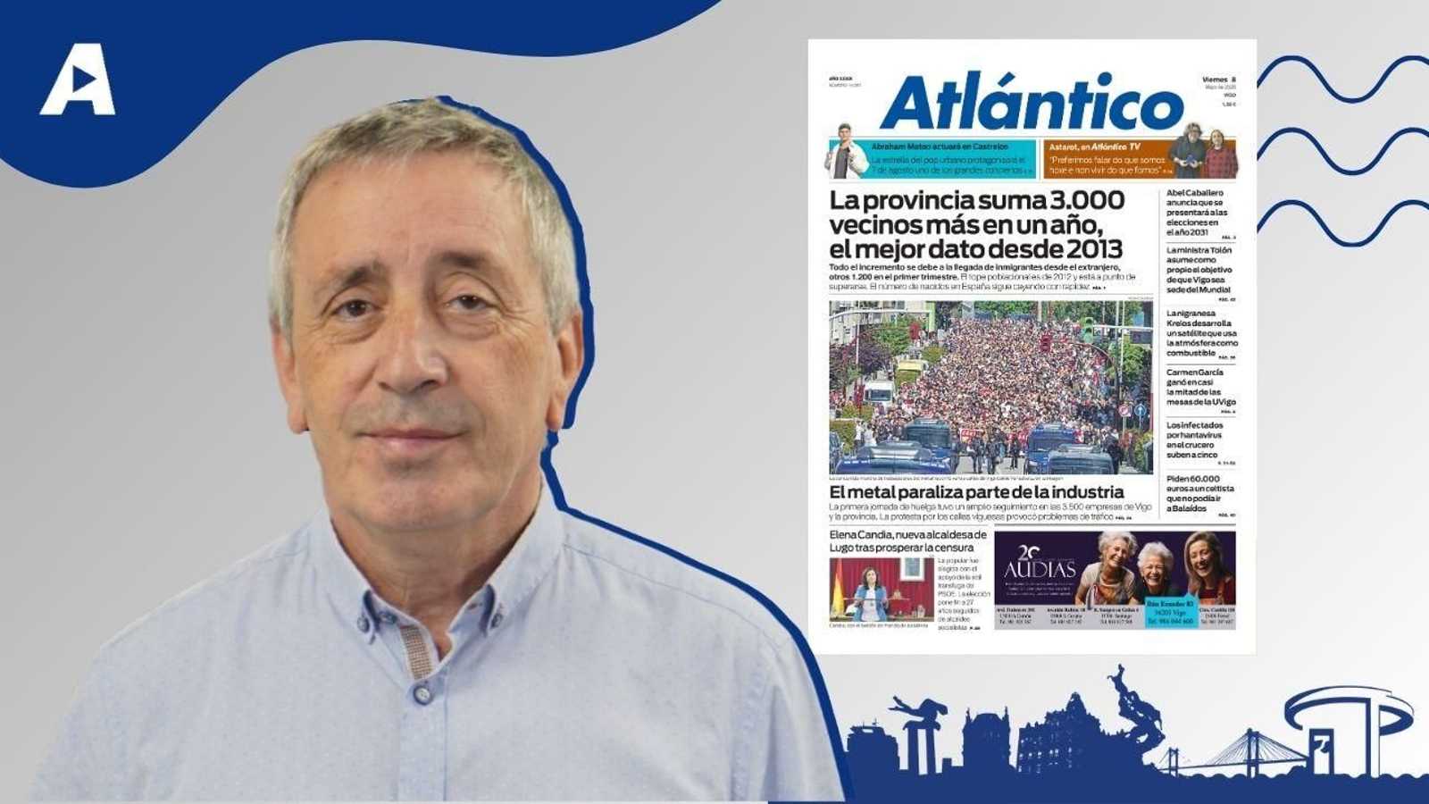 La portada de Atlántico del 8 de mayo