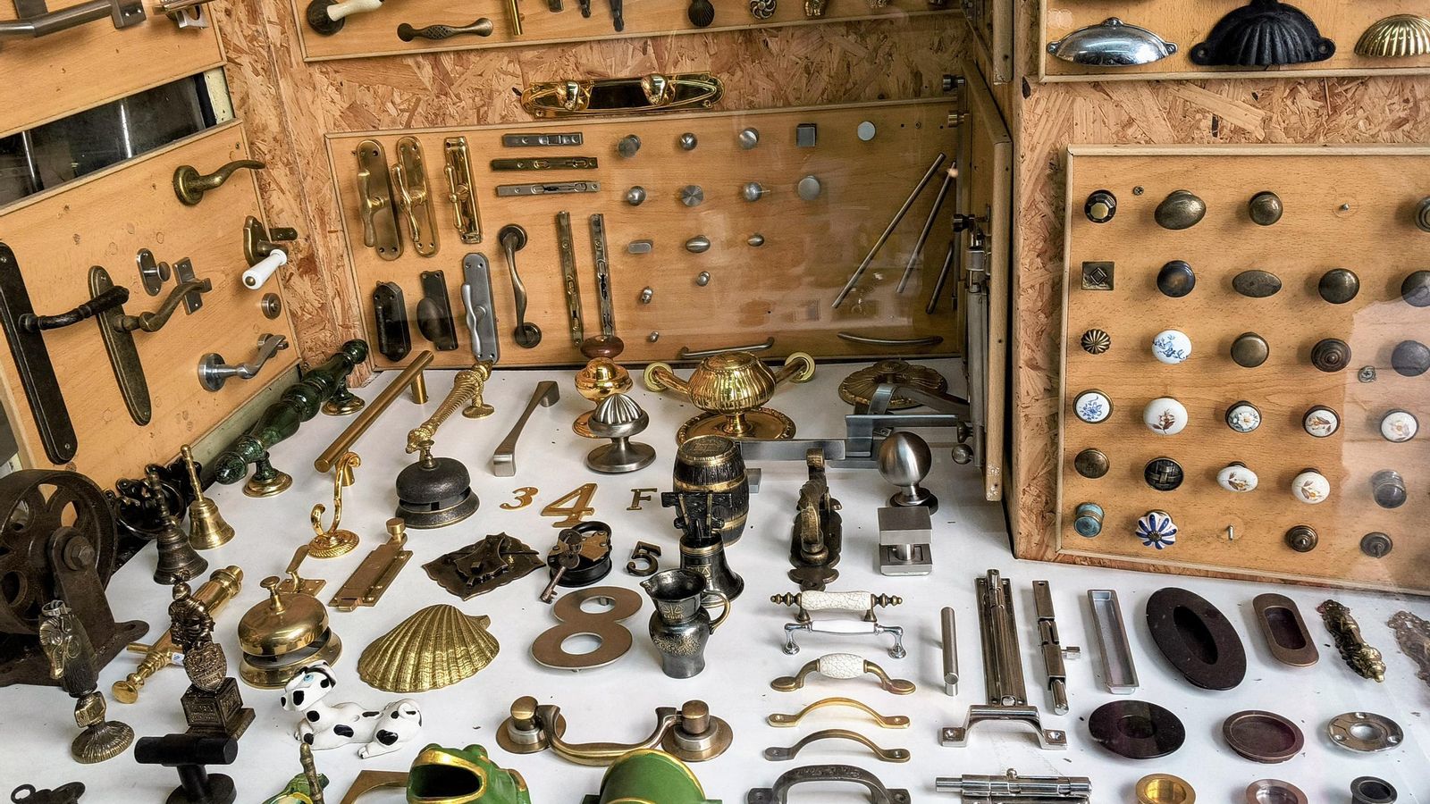 Detalle del escaparate.