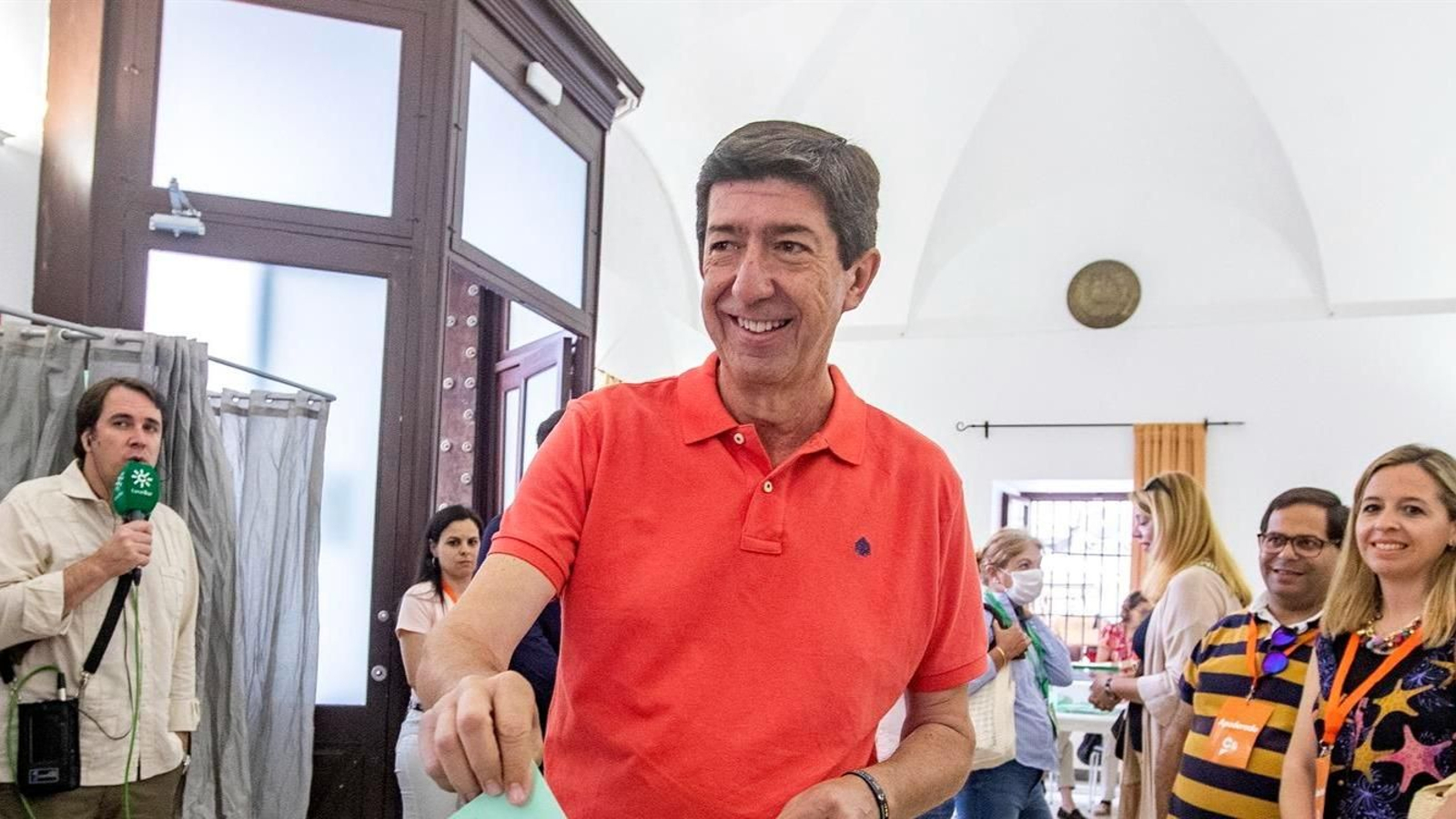 El candidato a la presidencia de la Junta de Andalucía por Ciudadanos, Juan Marín