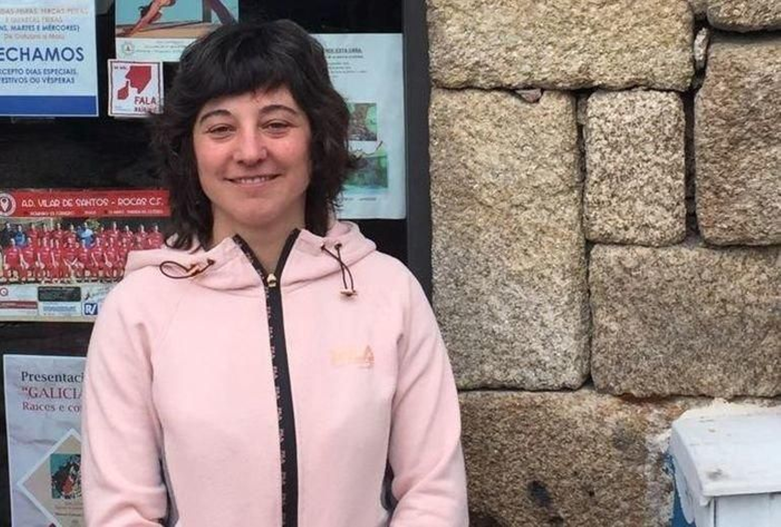 Noemí Vázquez, no seu local de Vilar de Santos.