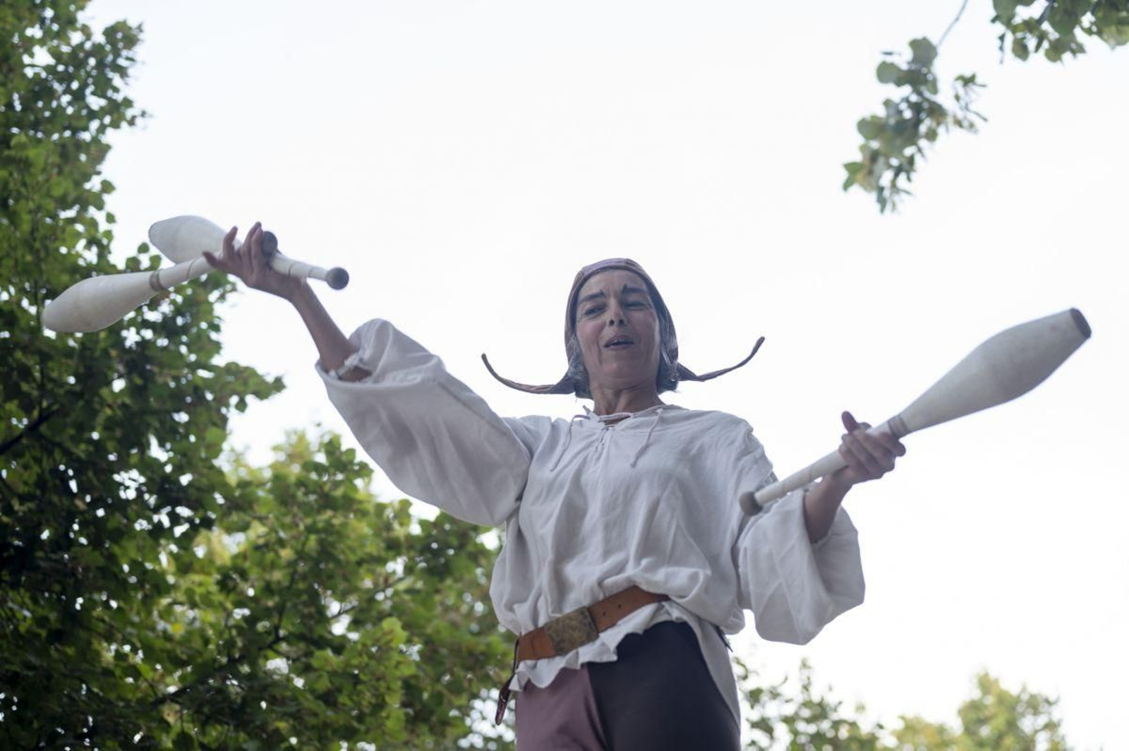 Uno de los personajes de la fiesta.