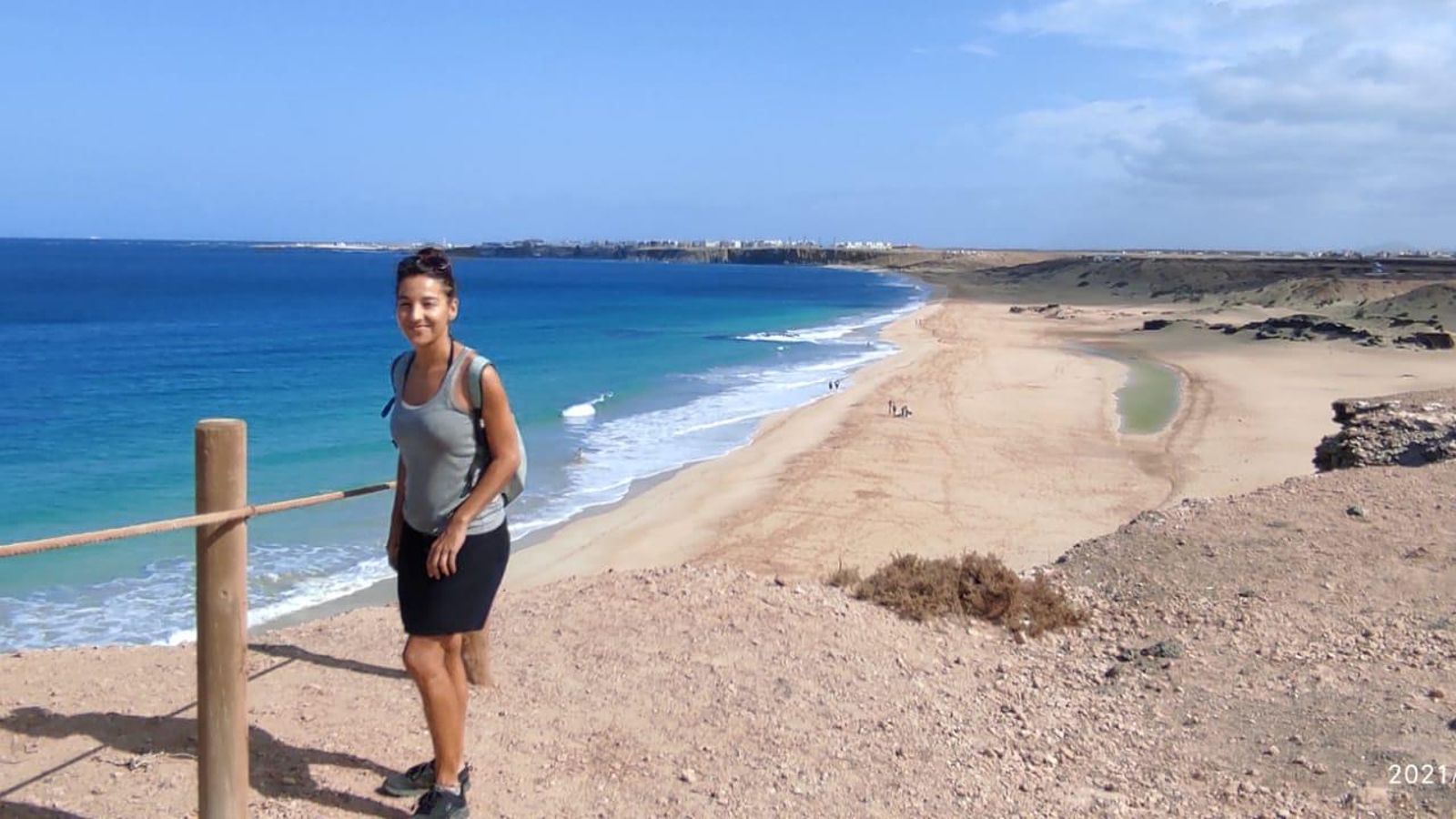 Cristina se trasladó a Canarias en marzo pasado.