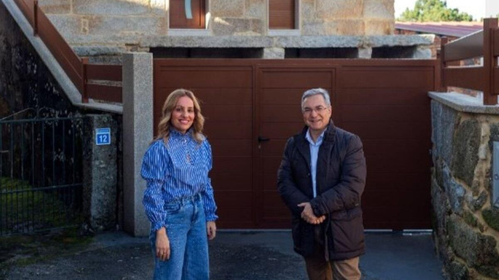 Los alcaldes de San Cibrao y Pereiro, Marta Nóvoa y Luis Menor.