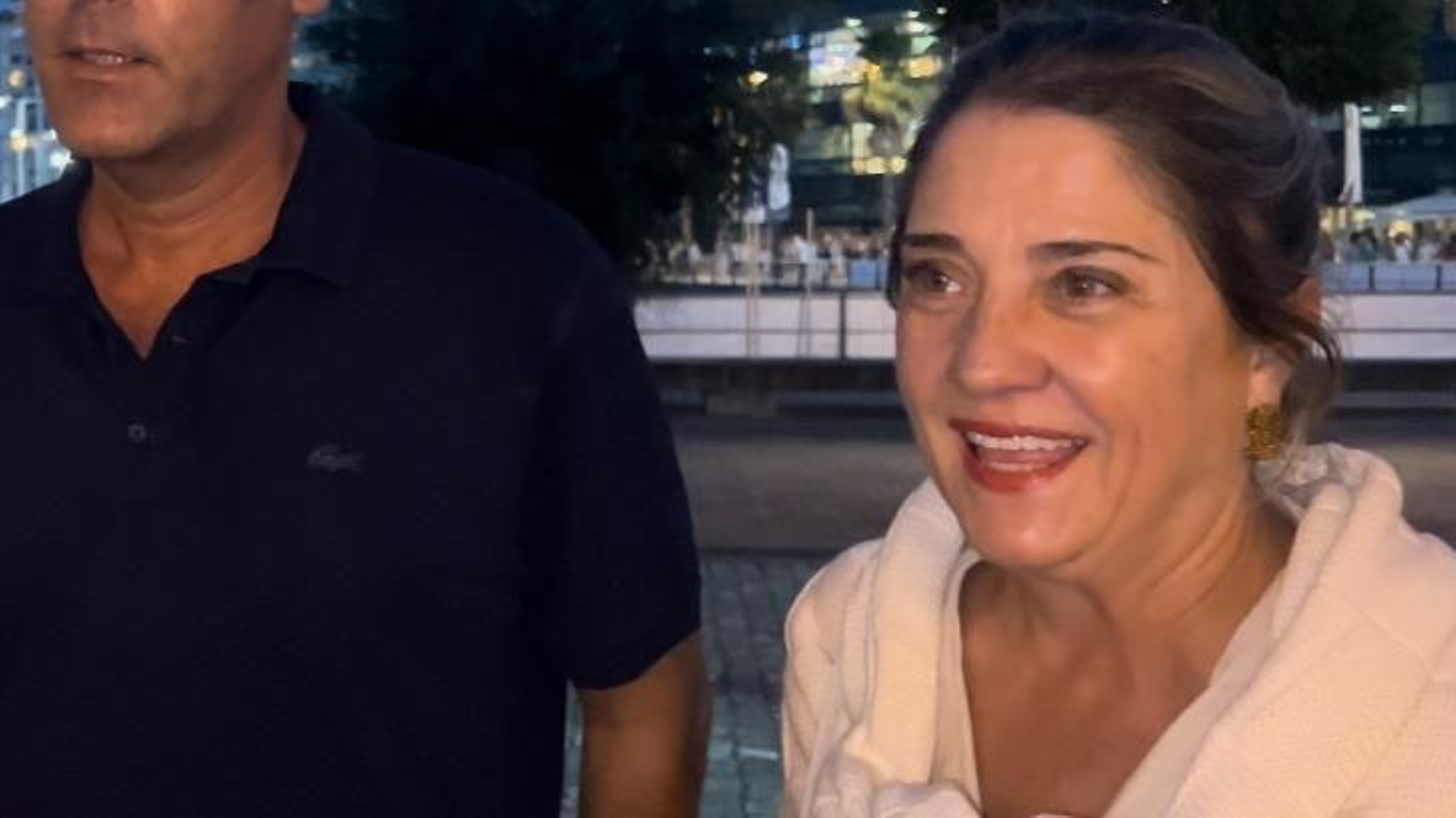 Inma, emocionada antes del concierto