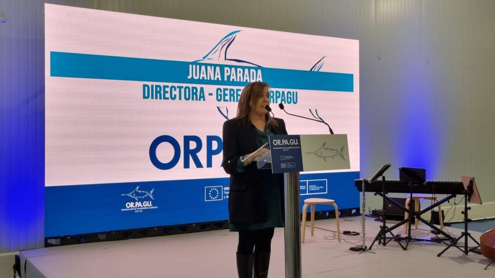 Juana Rivas. directora gerente de Orpagu, en su intervención de ayer.