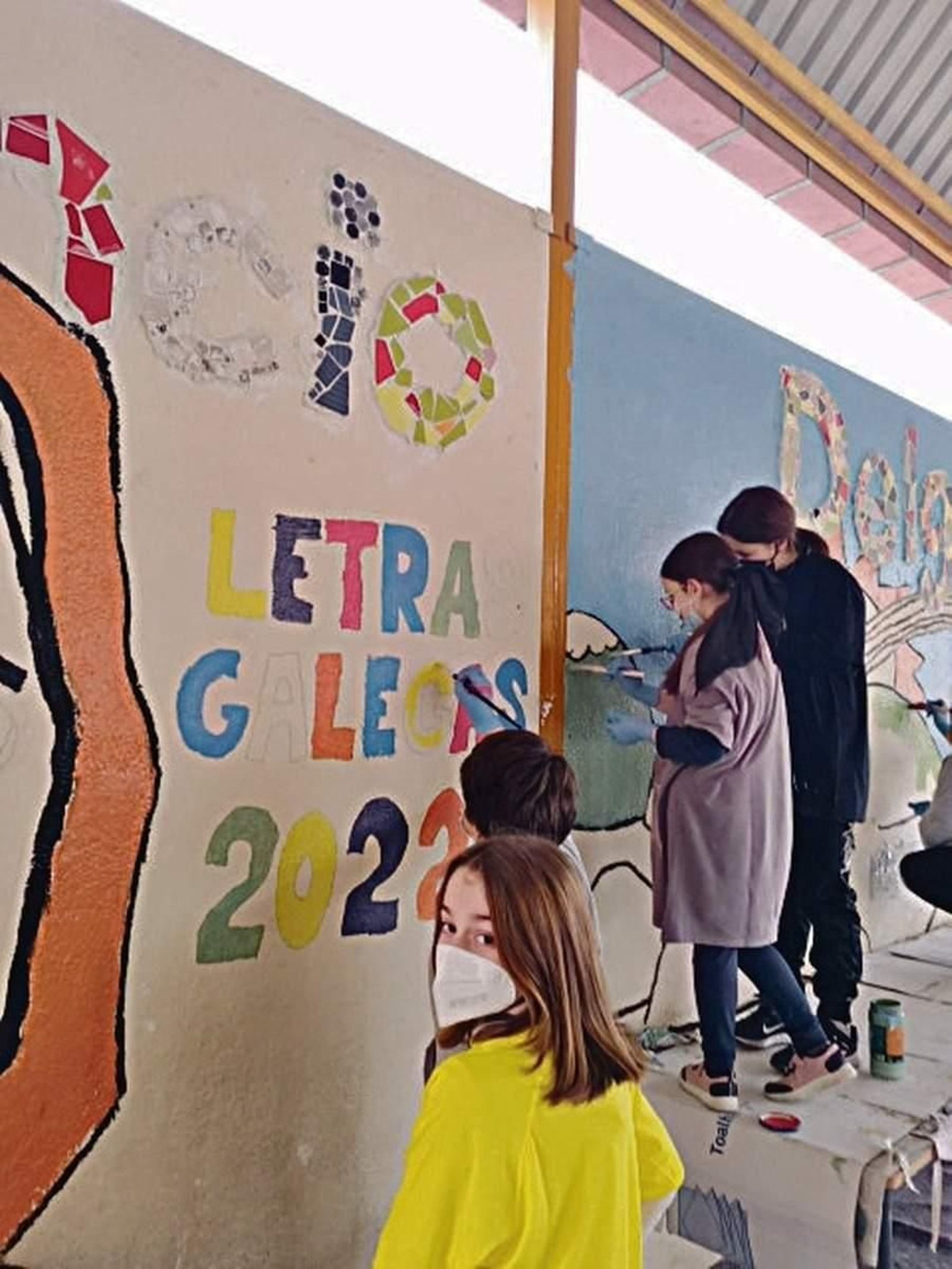 Todo o colexio participou neste tríptico sobre Florencio Delgado Gurriarán.