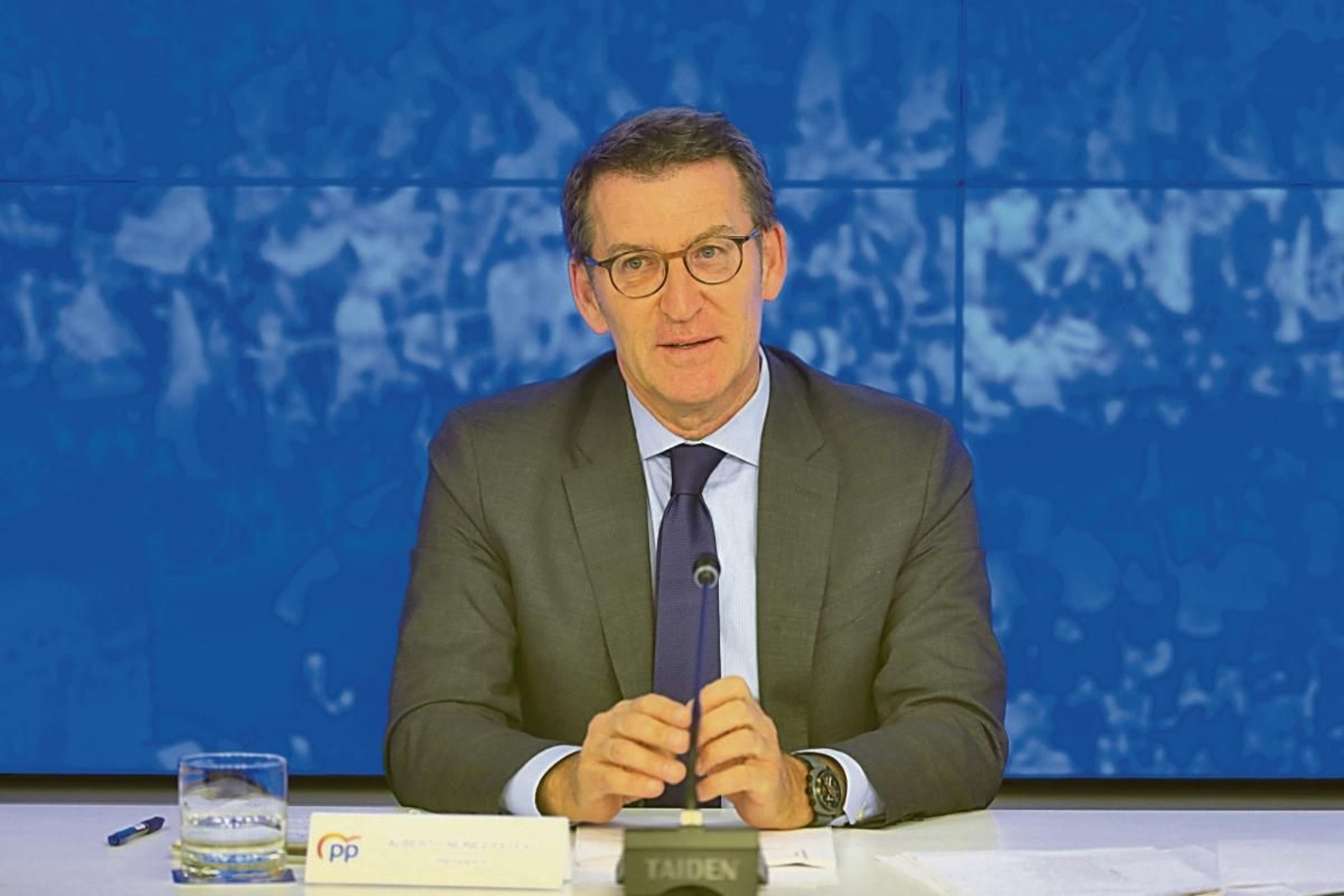 Feijóo, durante la reunión del Comité Ejecutivo del PP.