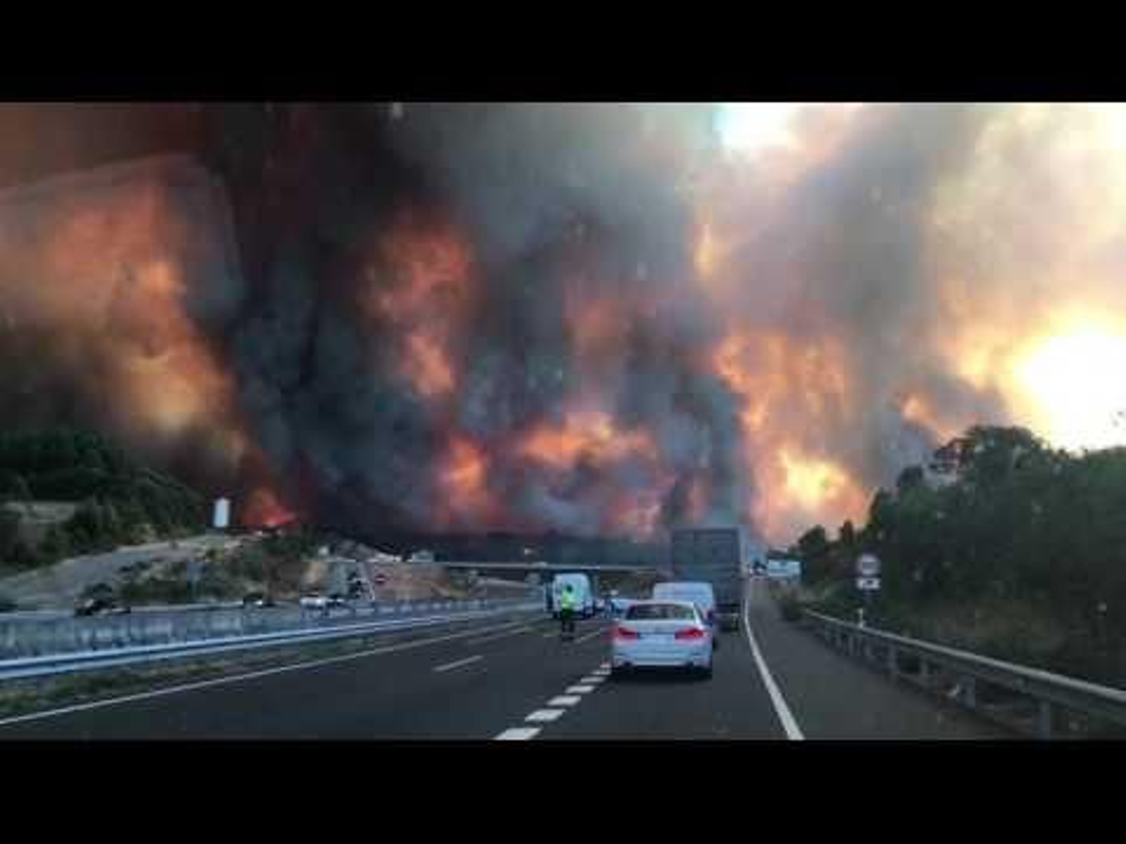 Incendio en Verín en 2017.