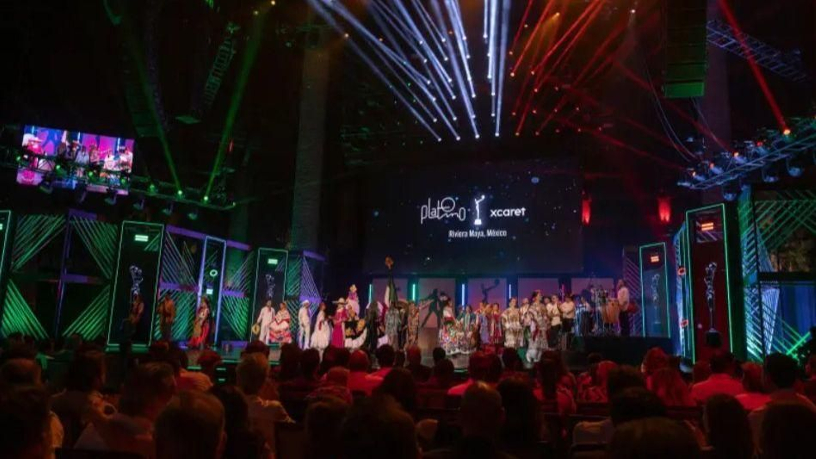 Imagen de la gala de los Premios Platino 2026 en la Riviera Maya.