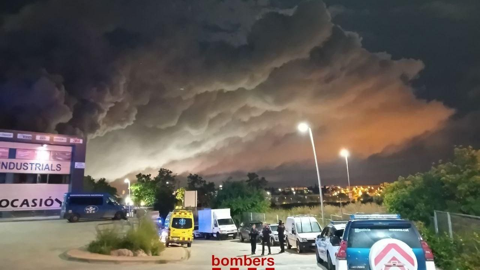 Nube tóxica del incendio
