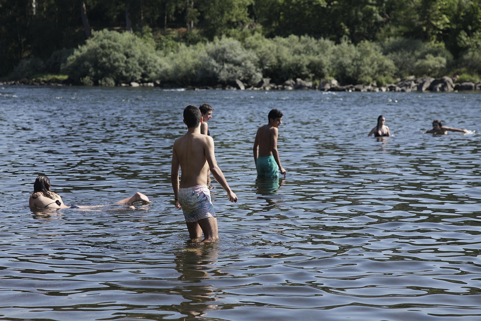 Las temperaturas superan los 36 grados en Ourense. // Miguel Ángel
