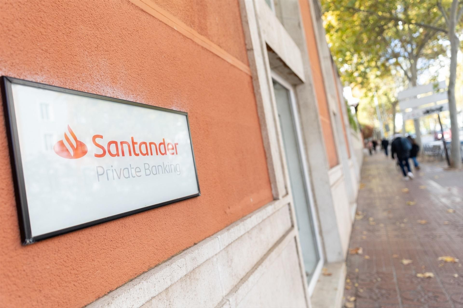 Una oficina bancaria del Banco Santander.