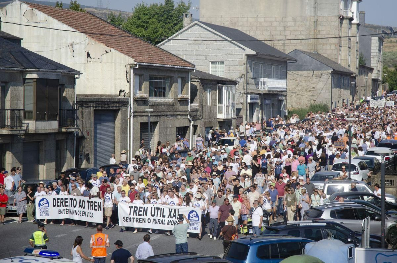 Manifestación de A Gudiña