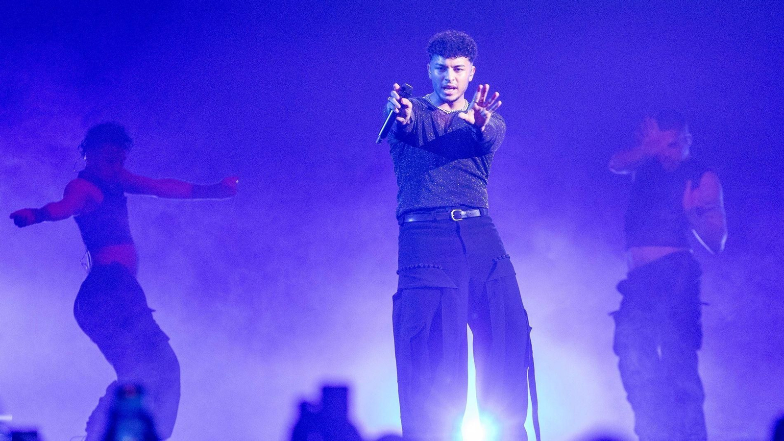 Kenneth durante la celebración de la primera semifinal del Benidorm Fest.