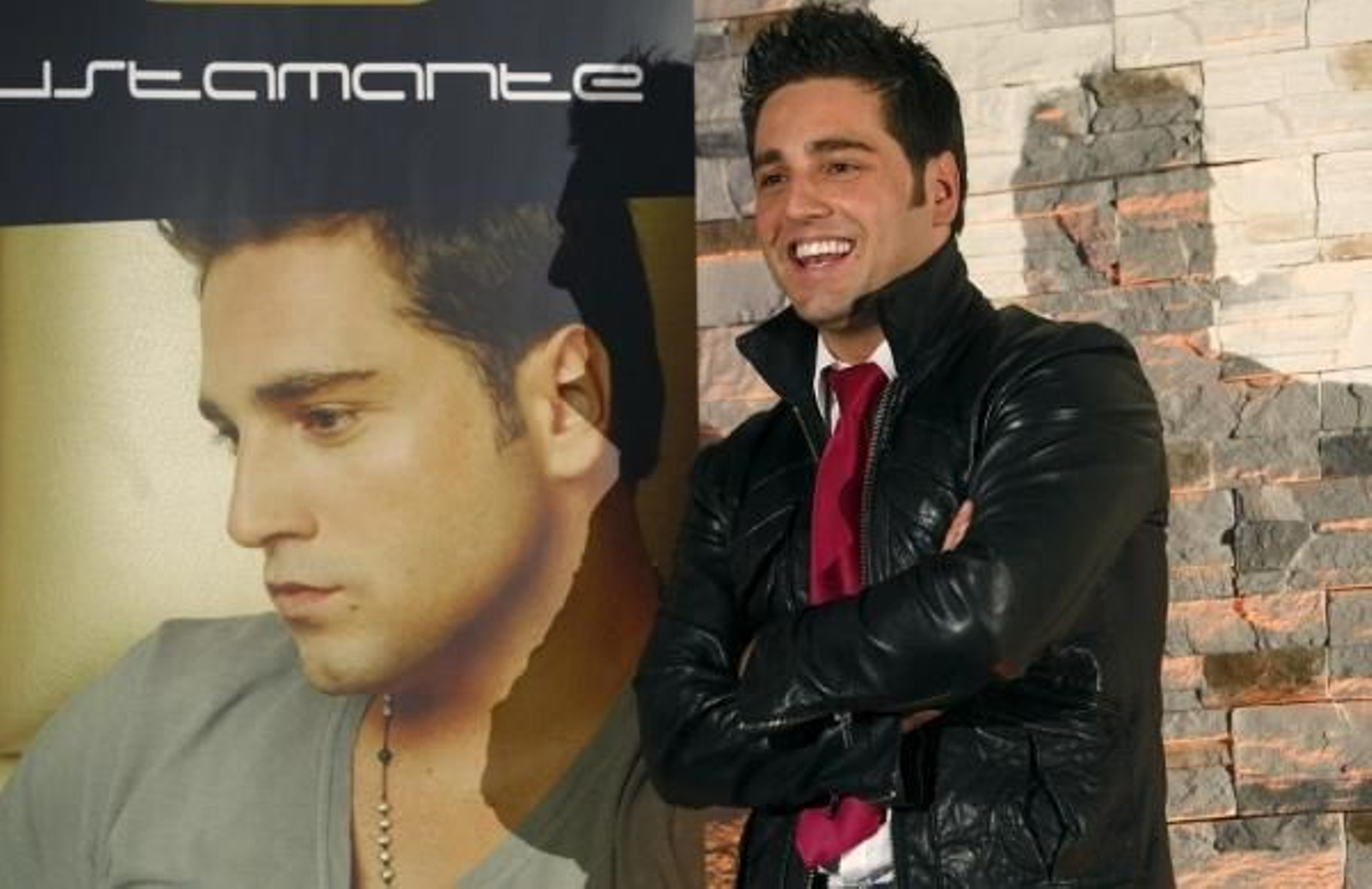 Bustamante durante la presentación de su página web.