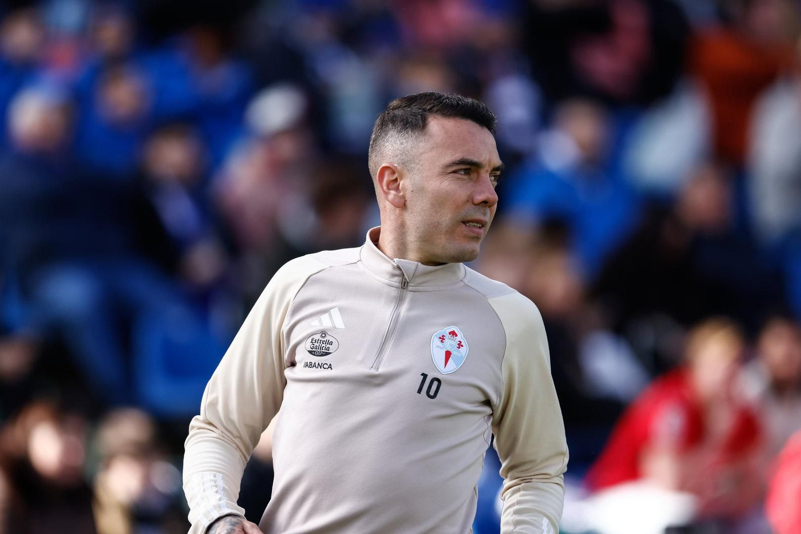 Iago Aspas en el partido entre el Getafe y el Celta.