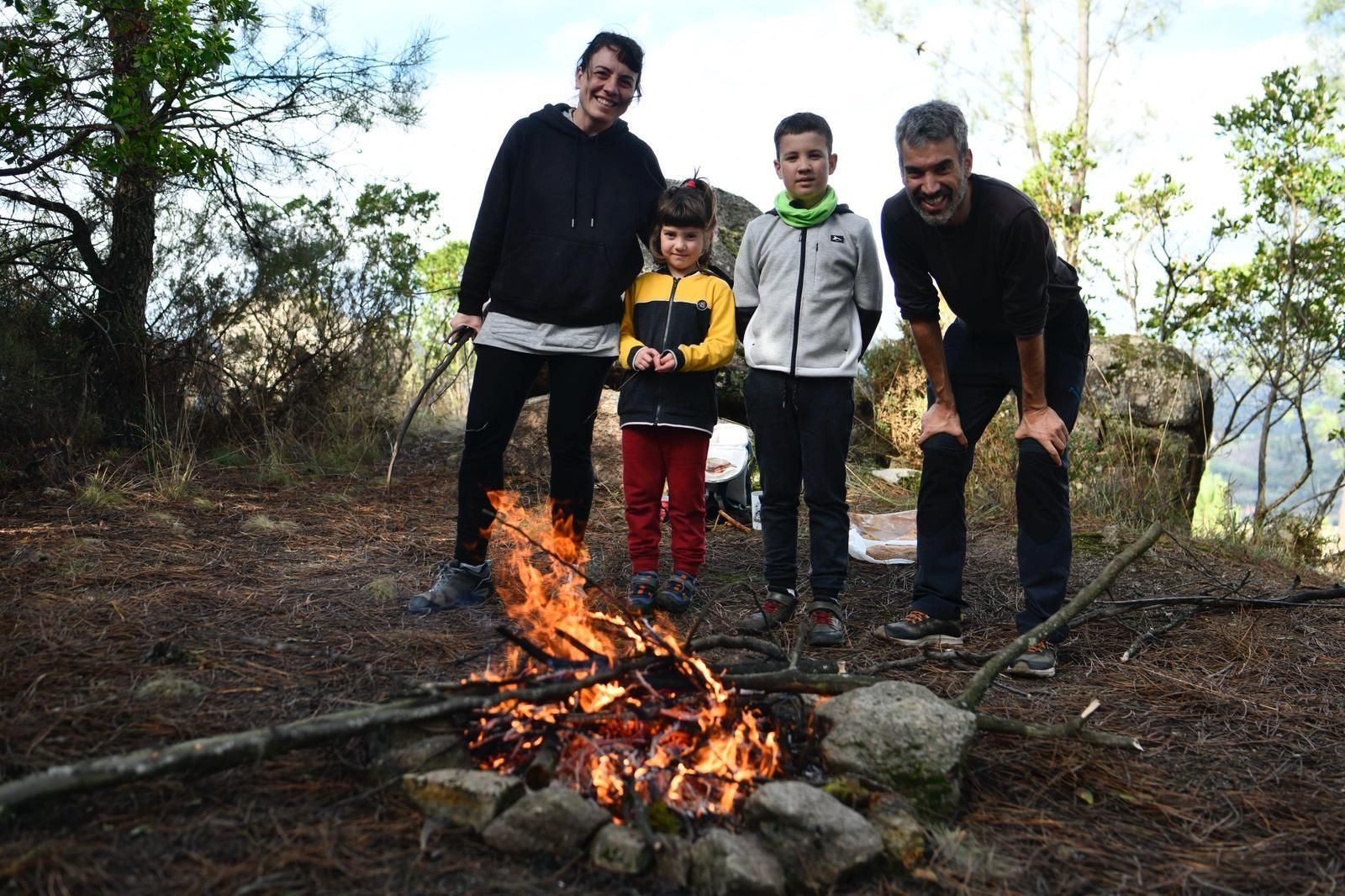Galería | Montealegre se llena de familias que celebran magosto al aire libre