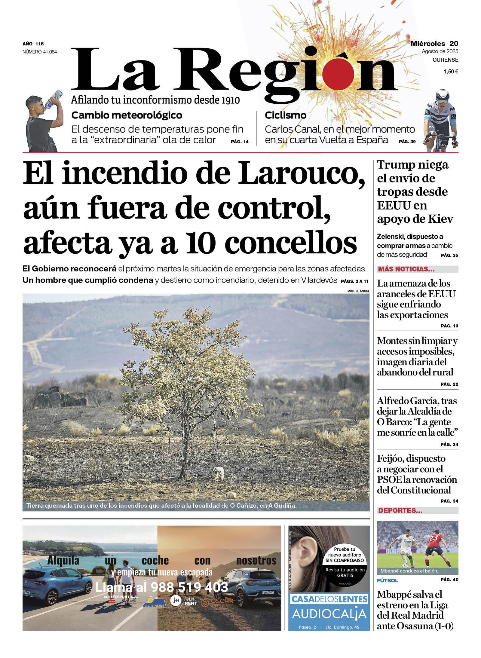 La portada de hoy