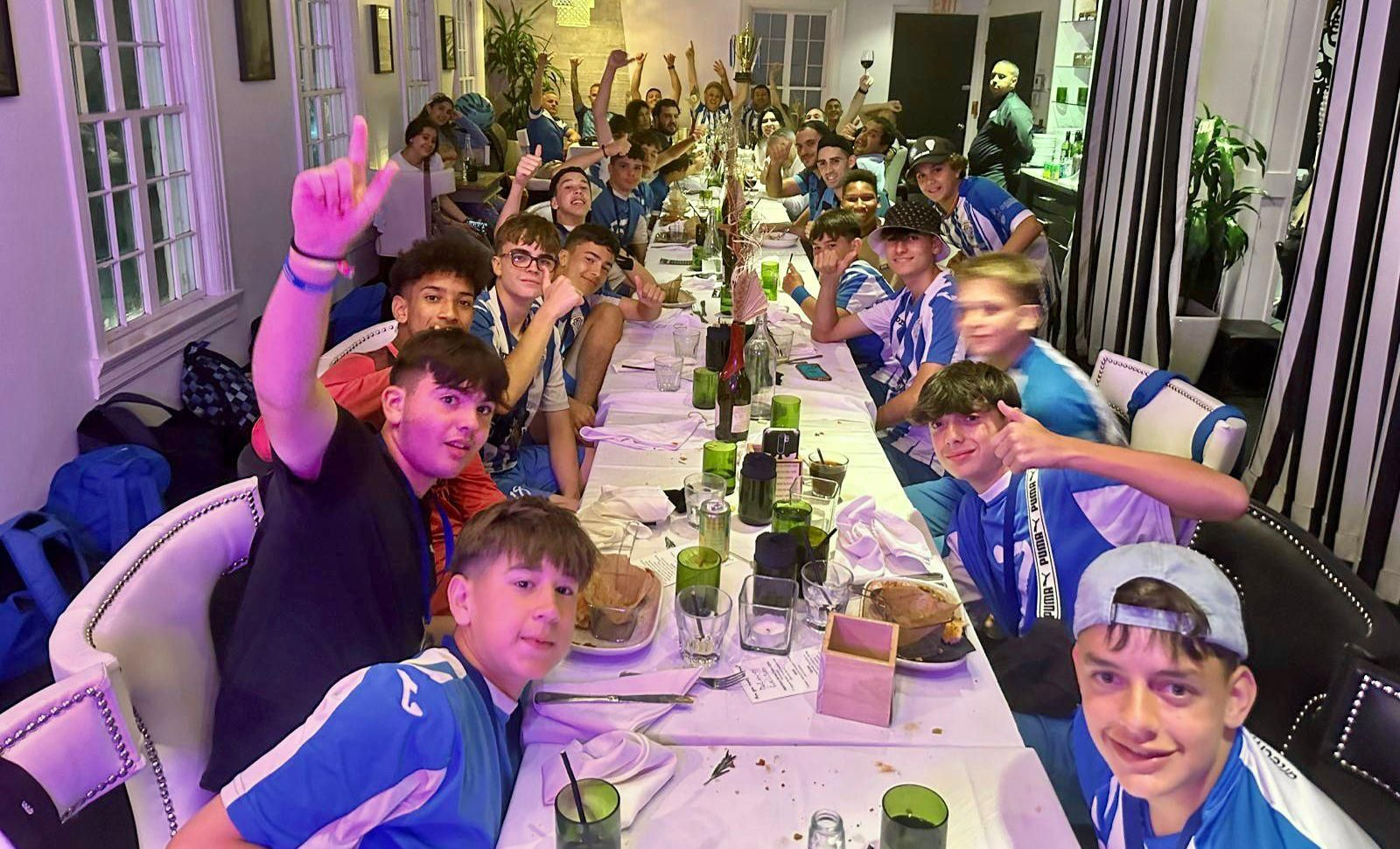 El cadete del UDJ de Almeiras de A Coruña en Miami