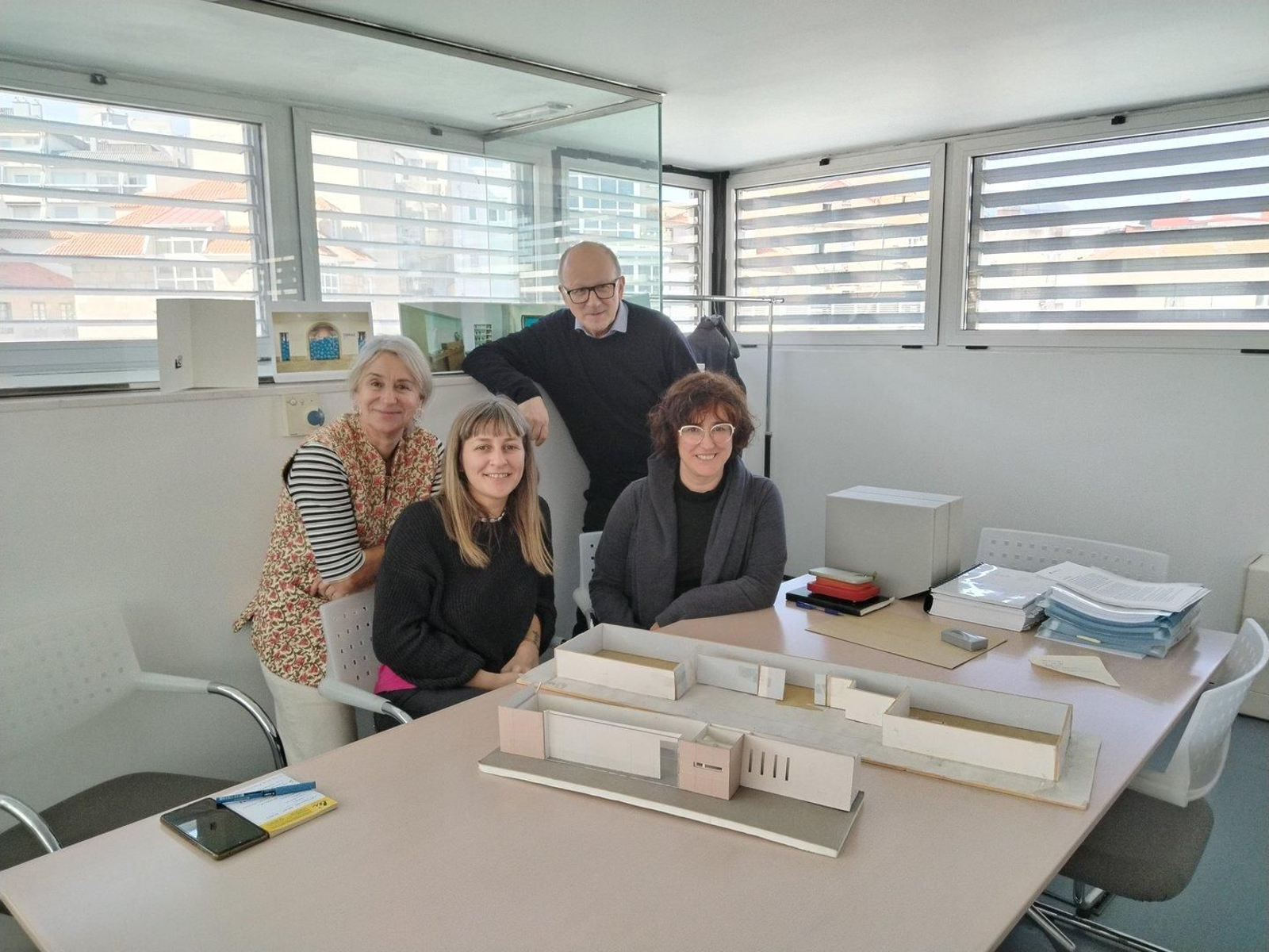 Representantes del museo Marco.