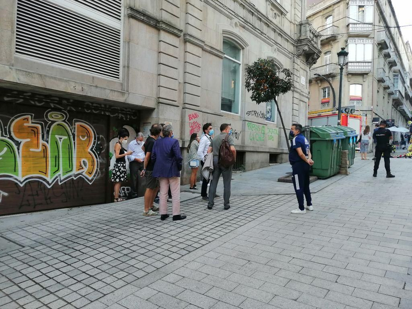 Un incendio se desata en la sede del Celta 91