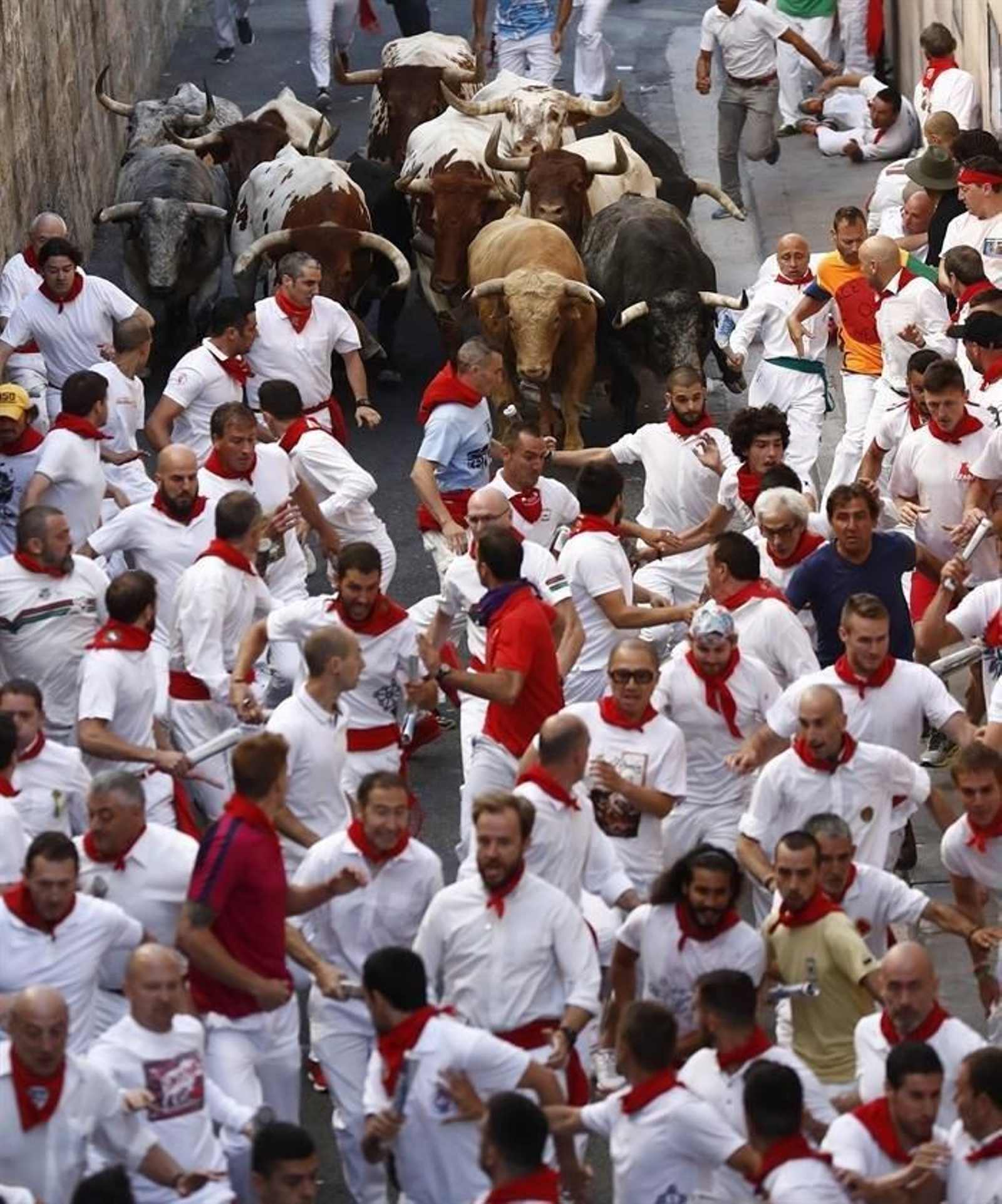 El primer encierro de los Sanfermines 25