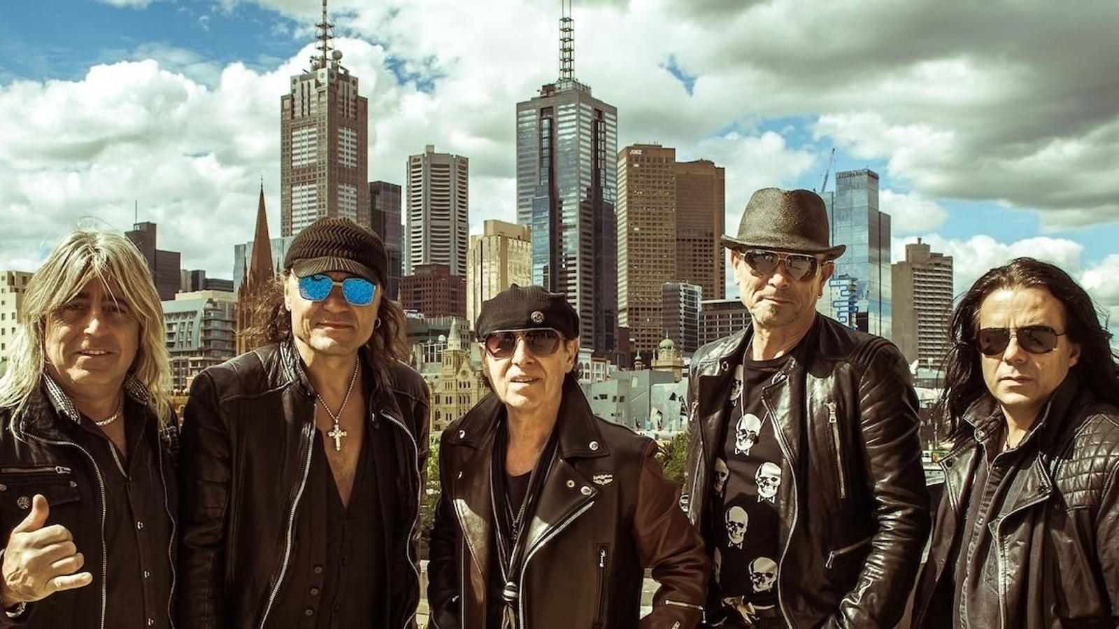 La formación alemana de heavy metal Scorpions, galardonados con el Premio Europeo de la Cultura.
