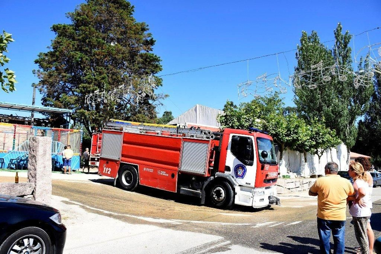 El fuego arrasó la capilla de San Campio, en O Porriño // María Correa