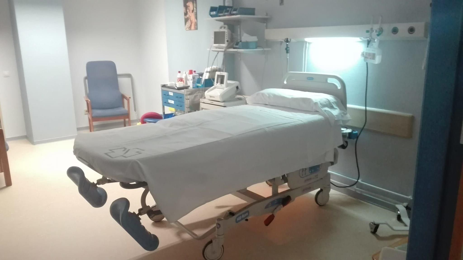 El paritorio vacío del hospital de Verín. (Foto: Paula Palomanes)