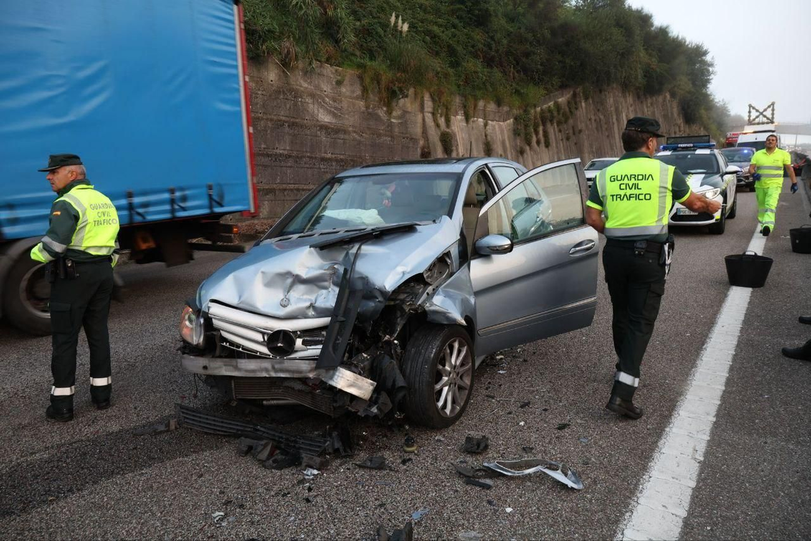 Accidente múltiple en Puxeiros. // Alberte