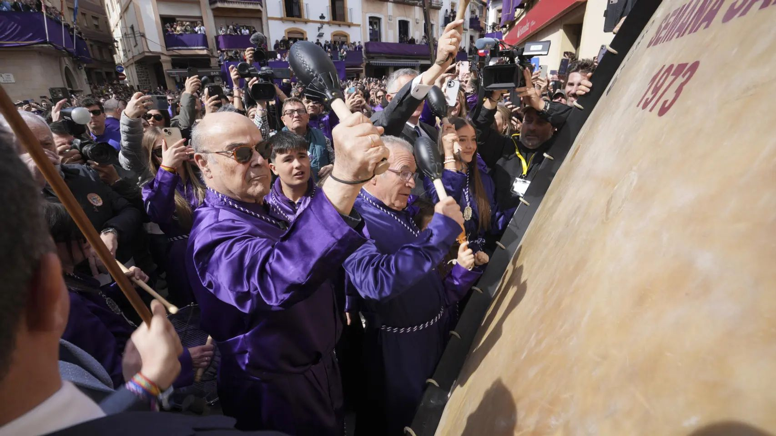 Antonio Resines rompe la hora en Calanda.