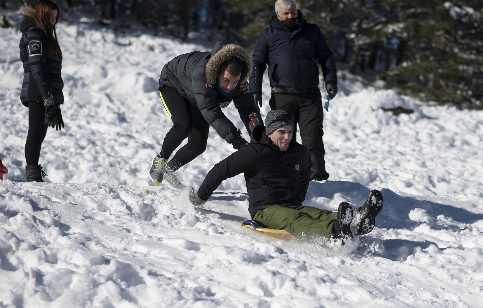 Estación de Manzaneda, el pasado fin de semana. (Foto: Xesús Fariñas)
