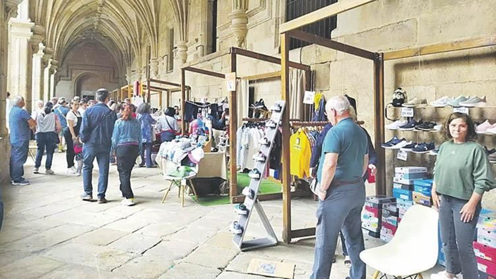 Varios puestos en la Feira do Stock de Celanova del pasado año.