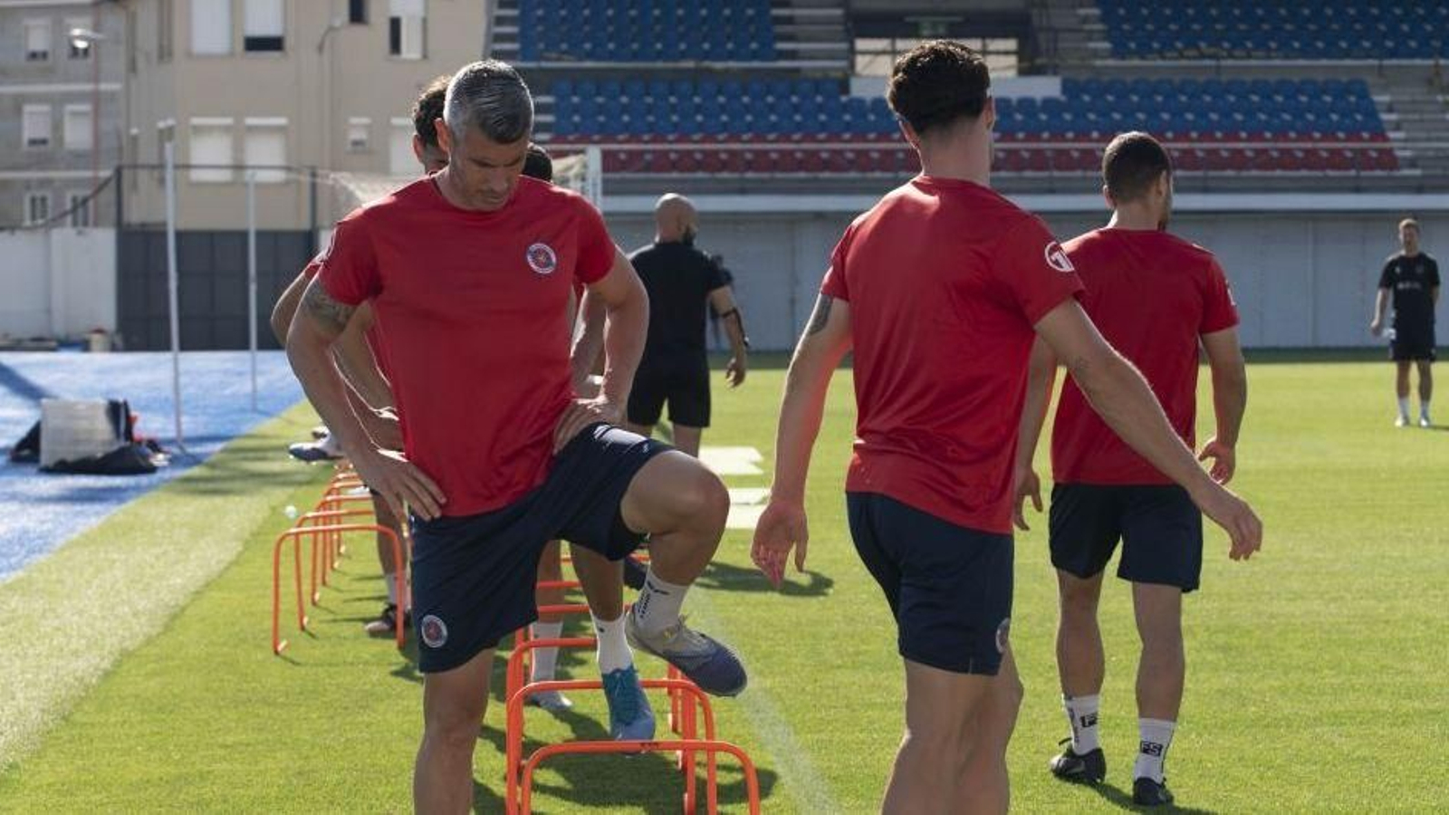 Entrenamiento de la UD Ourense en O Couto.