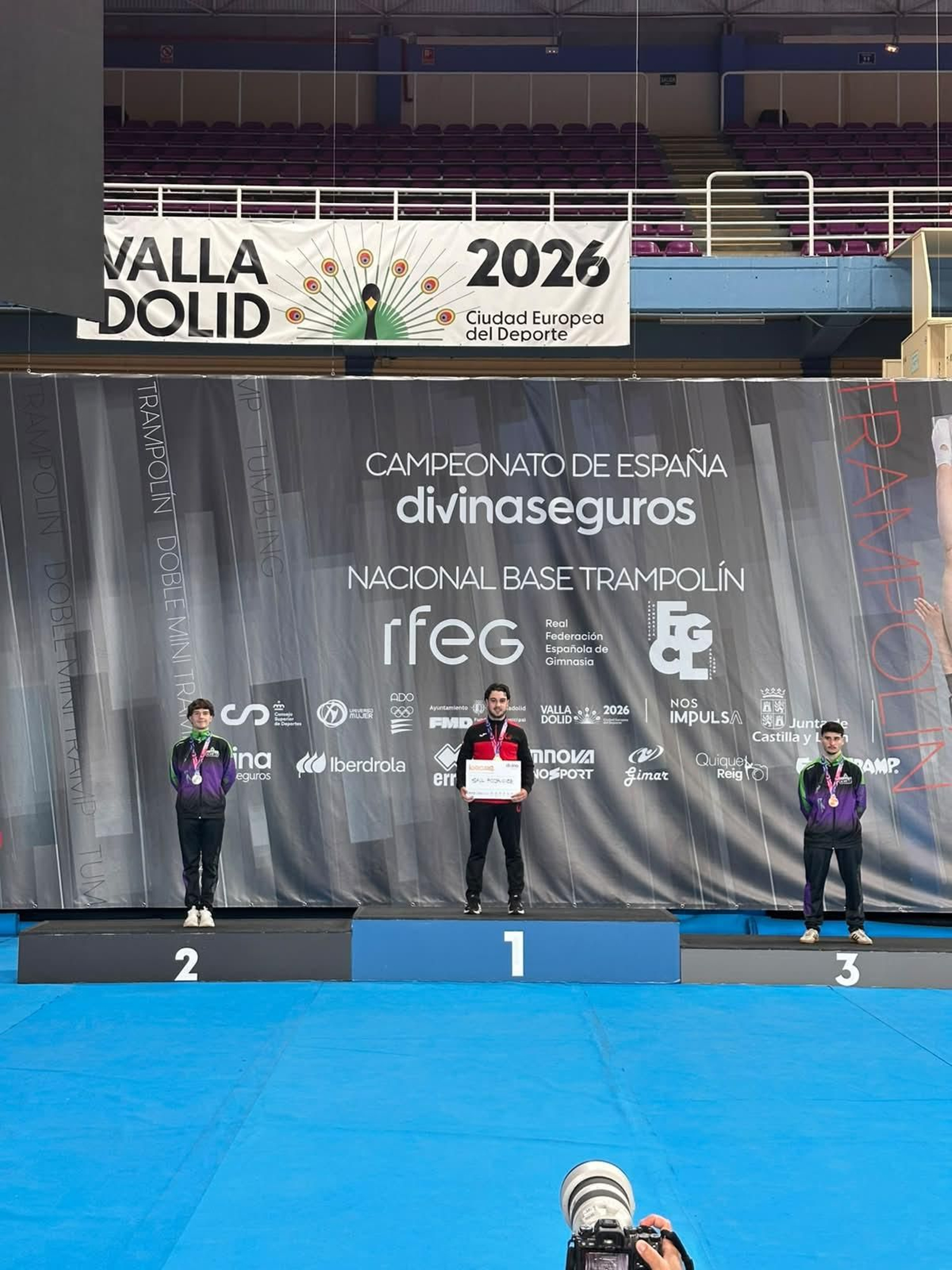Valladolid encumbró al trampolín provincial
