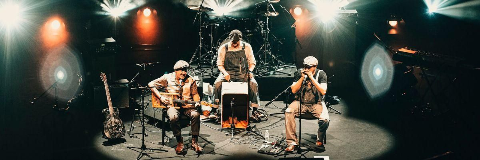 La banda The Blues Moonshiners.