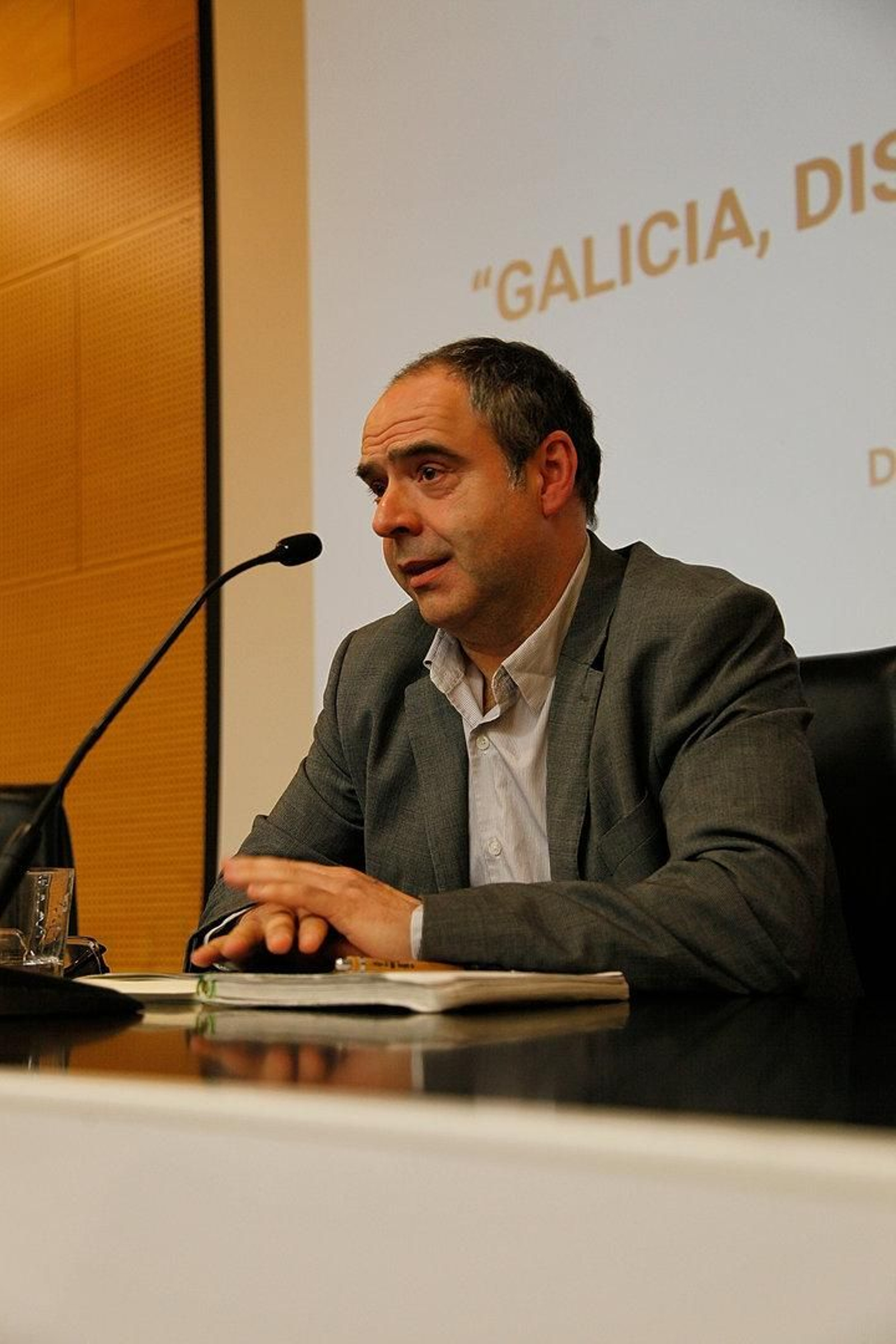 Hermosilla, en un momento de la conferencia.