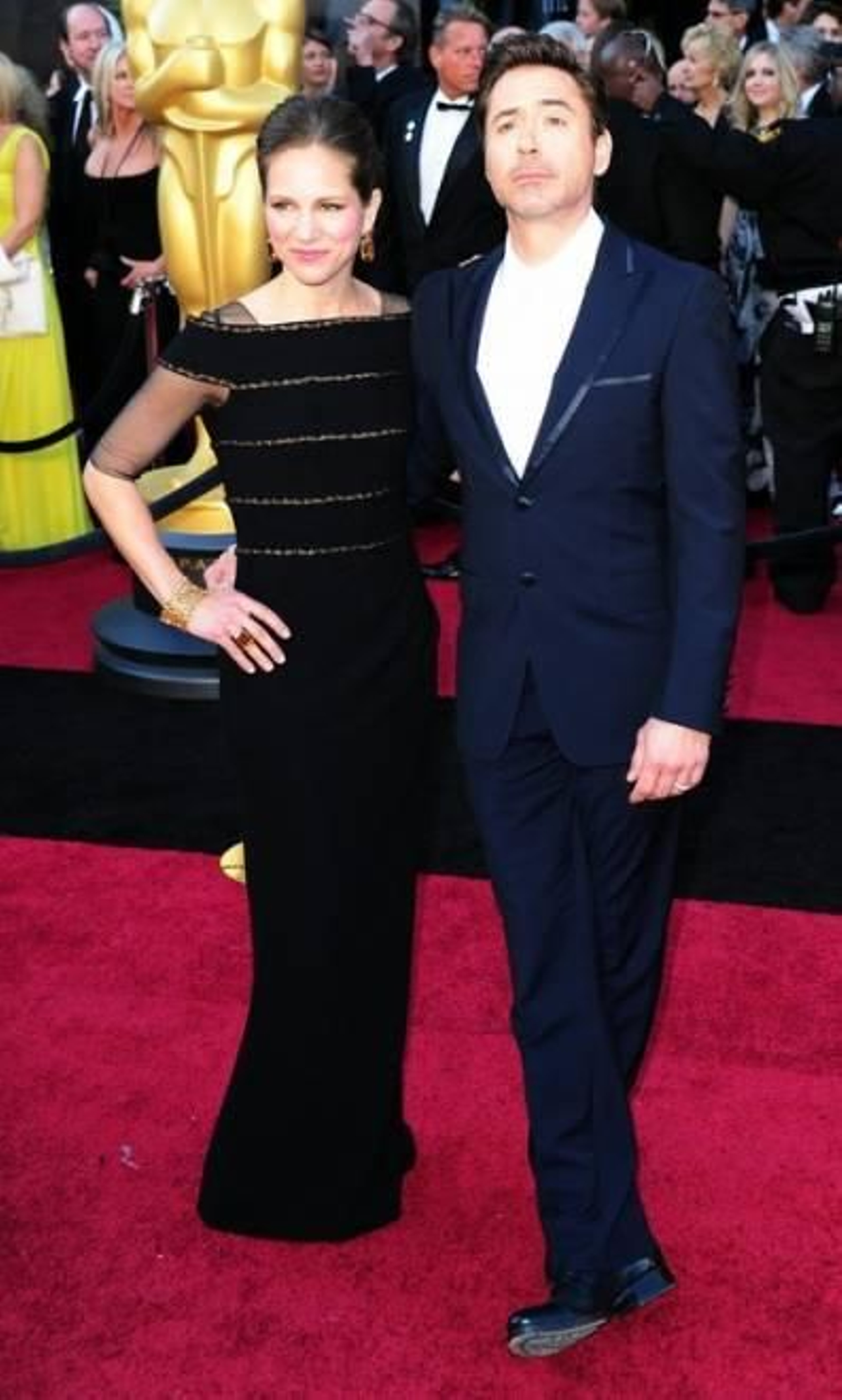 El actor estadounidense Robert Downey Jr. y su esposa, Susan.